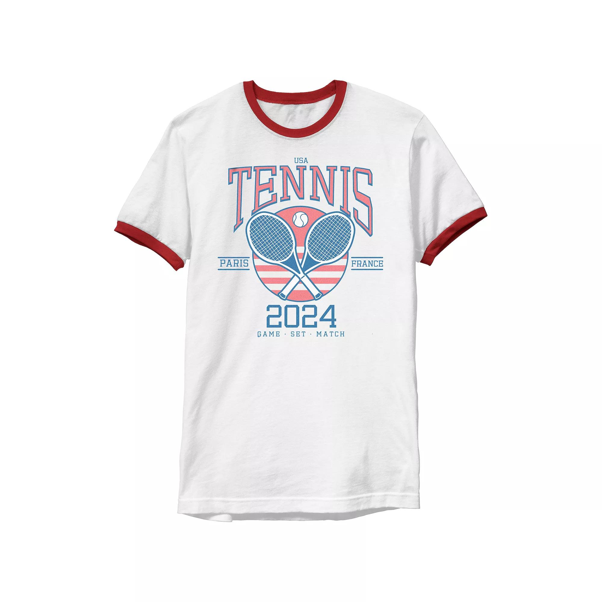 Men's Tennis USA Paris 2024 Ringer Graphic Tee,  Product Image