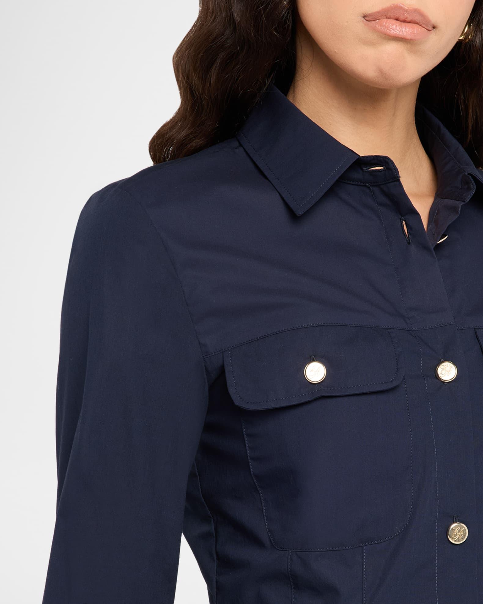 Cotton Poplin Mini Shirtdress Product Image