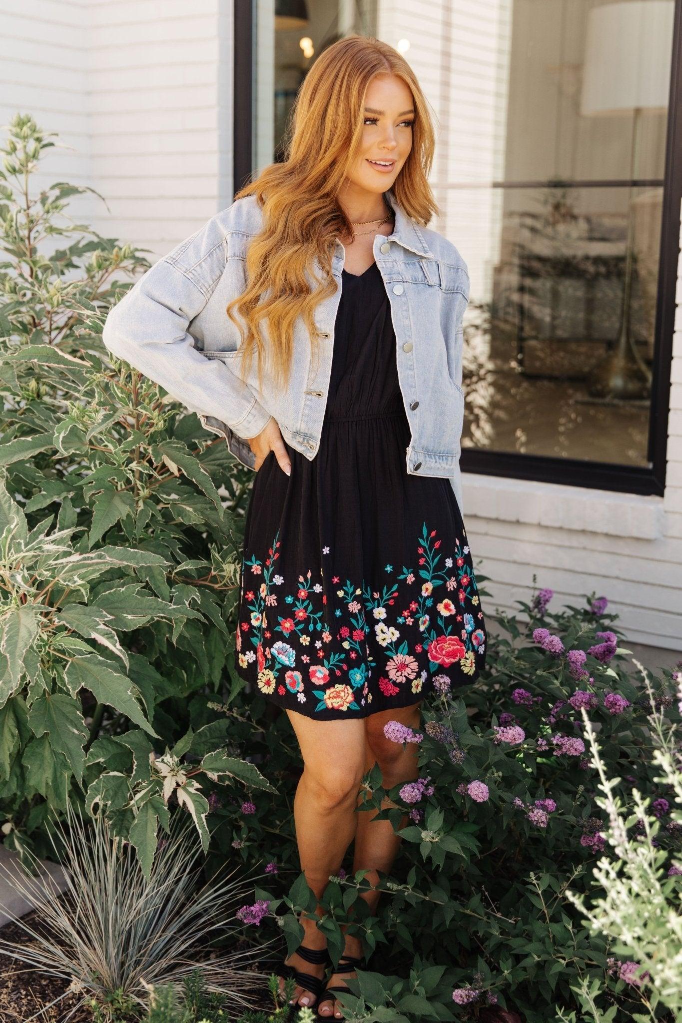 Happy To See You Floral Embroidered Dress (Online Exclusive) Product Image