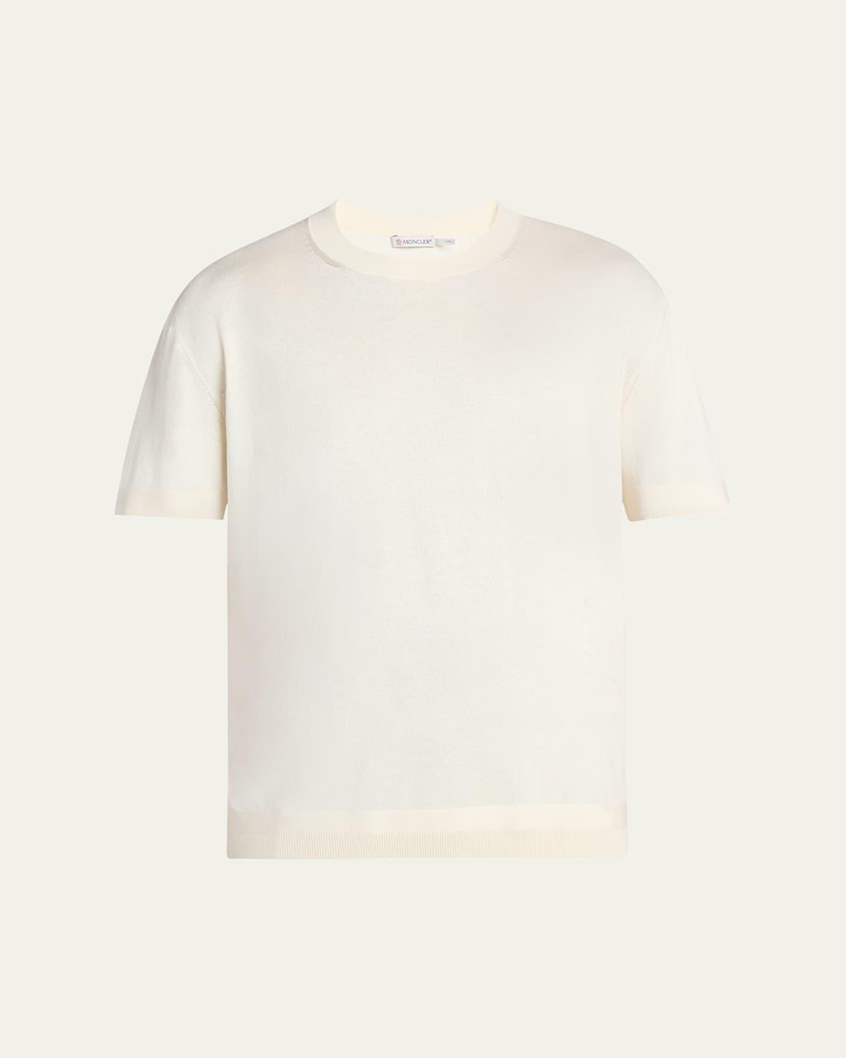 Mens Silk-Cotton Crew T-Shirt Product Image