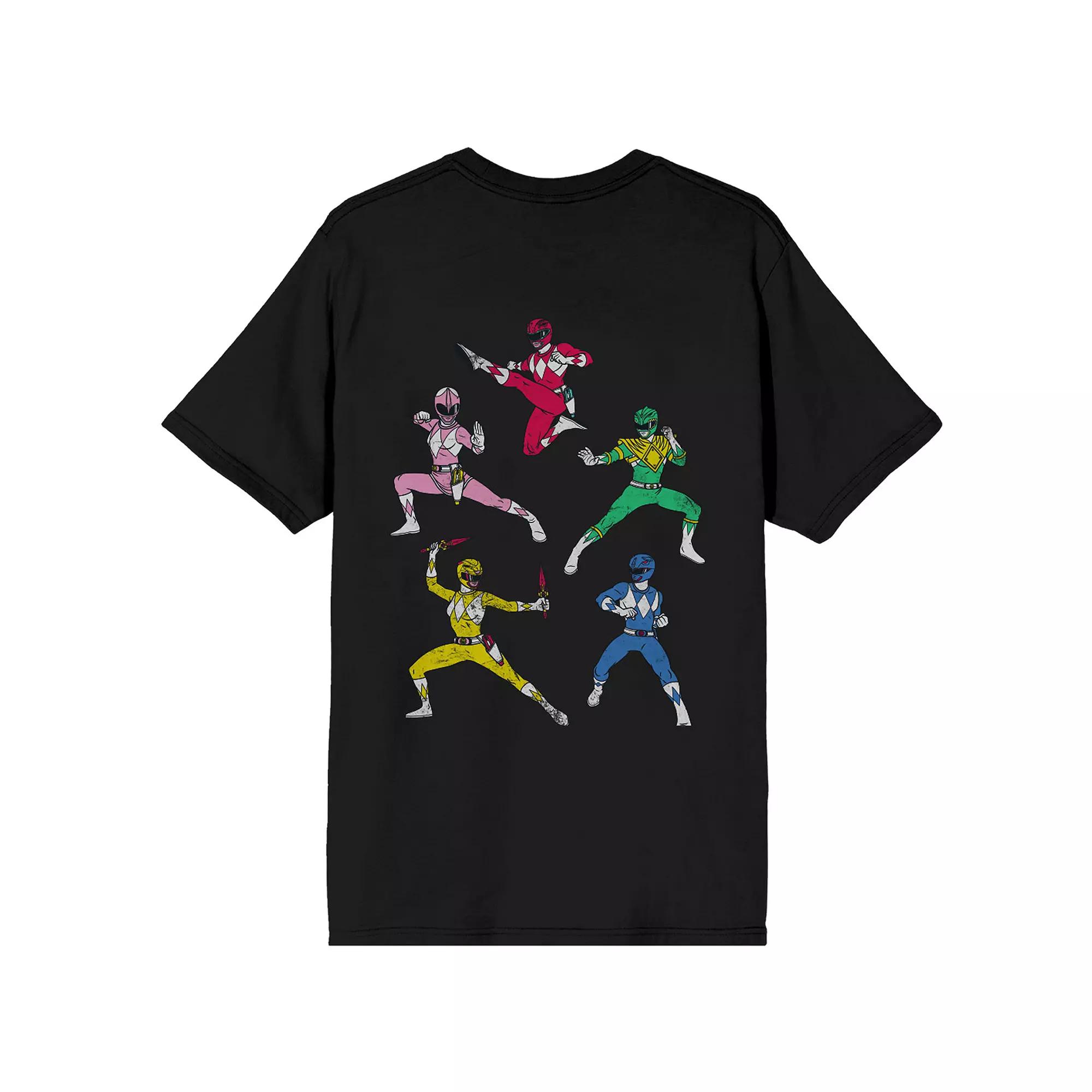 Men's Power Rangers Action Pose Graphic Tee,  Product Image