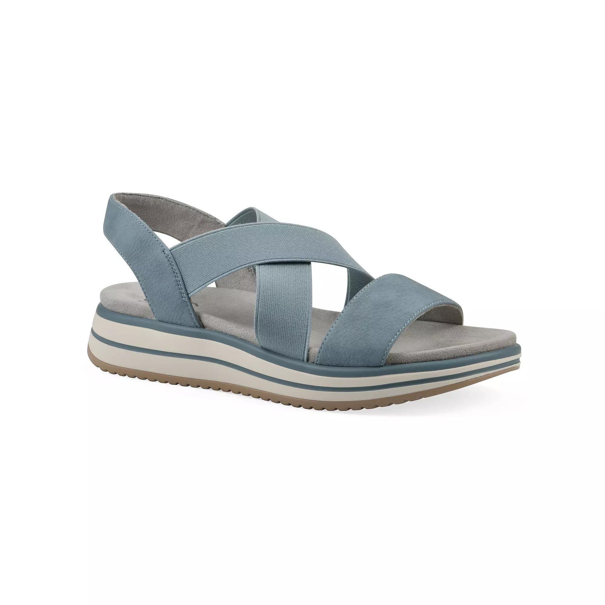Cliffs by White Mountain Hapley Women's Athleisure Sandals, Size: 7, Mid Blue Nubuck Product Image