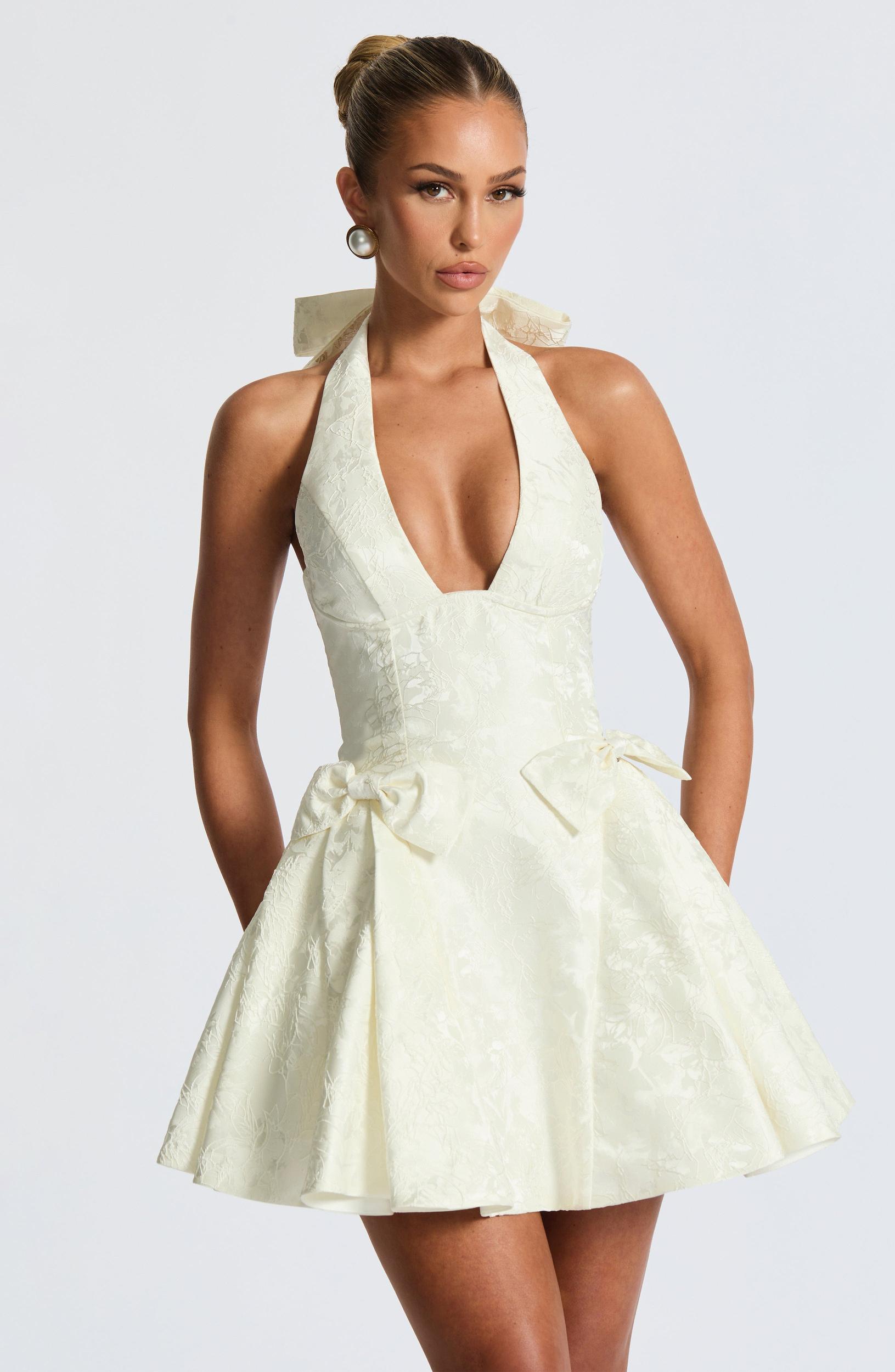 Jocelyn Mini Dress - Ivory Product Image