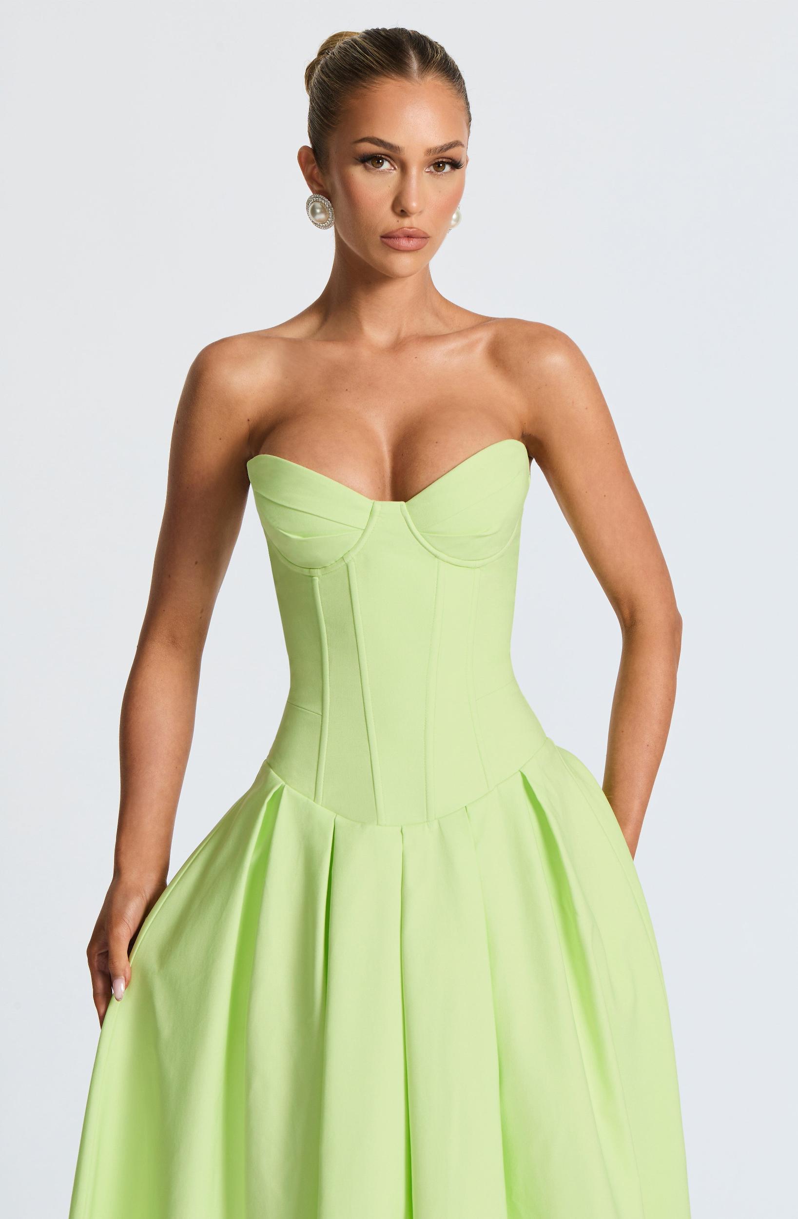 Salma Midi Dress - Lime Product Image