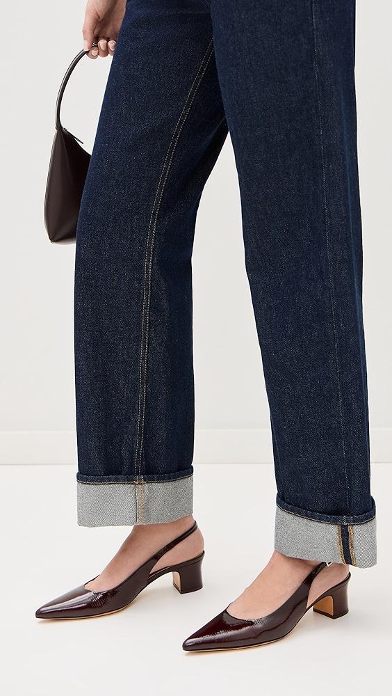 Mansur Gavriel Pointy Toe Slingback Pumps | Shopbop Product Image