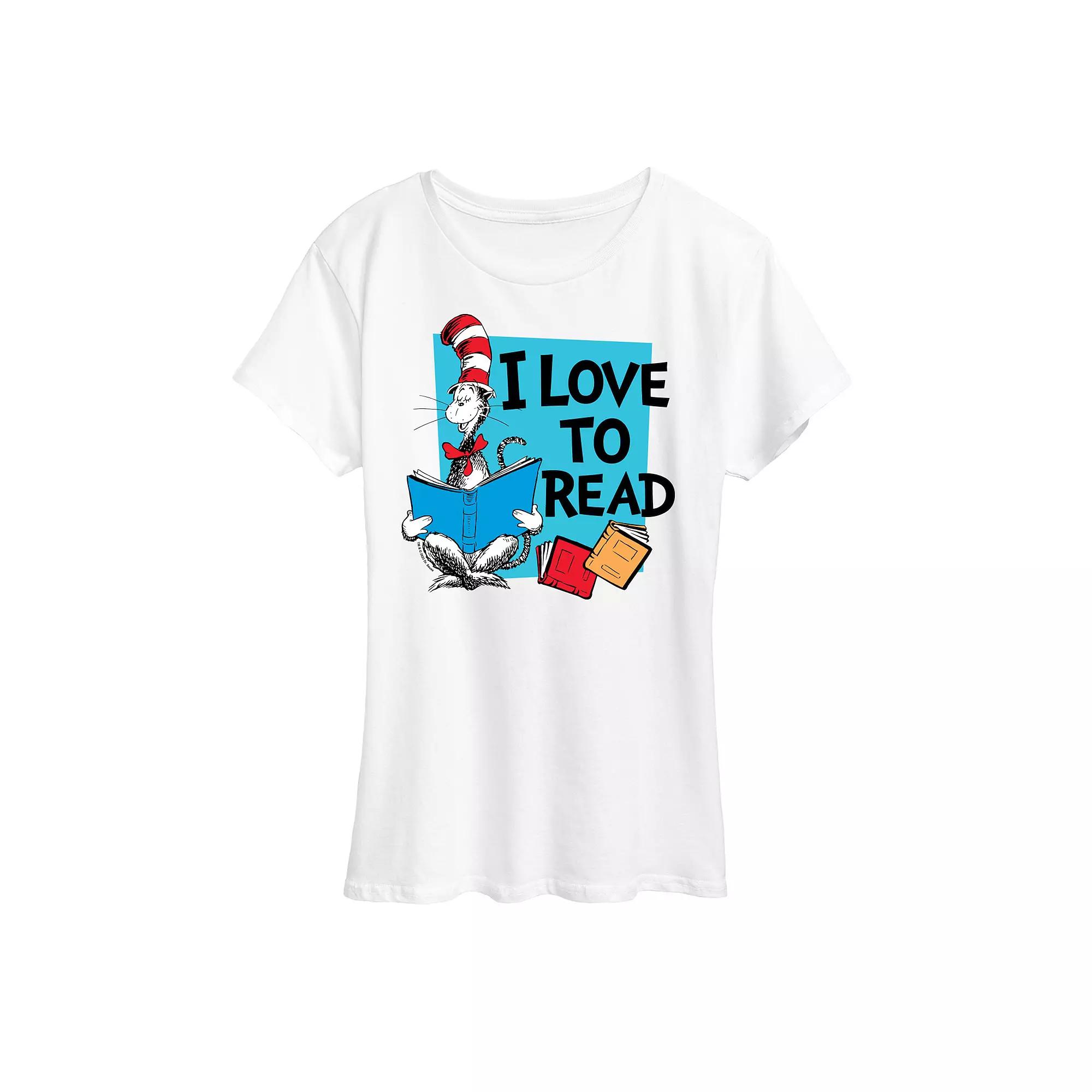 Women's Dr. Seuss I Love To Read Graphic Tee,  Product Image
