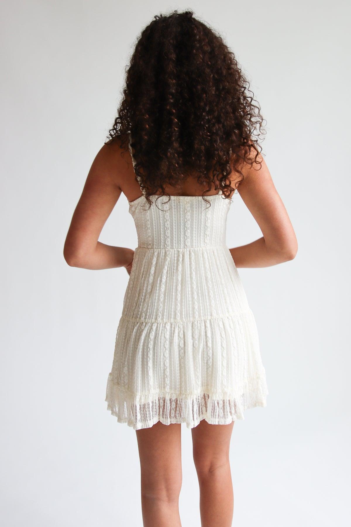 Floral Lace Bustier Mini Dress Product Image