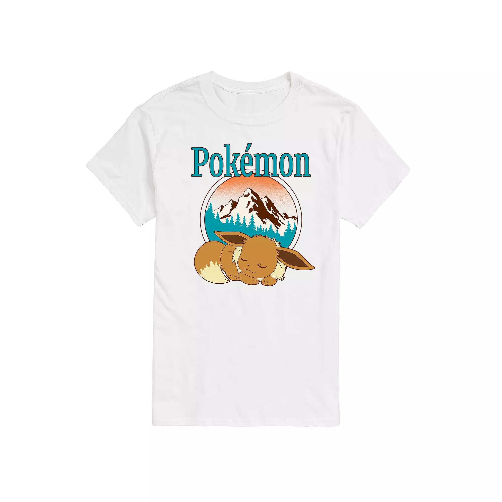 Big & Tall Pokemon Eevee Retro Mountain Graphic Tee, Men's,  Product Image