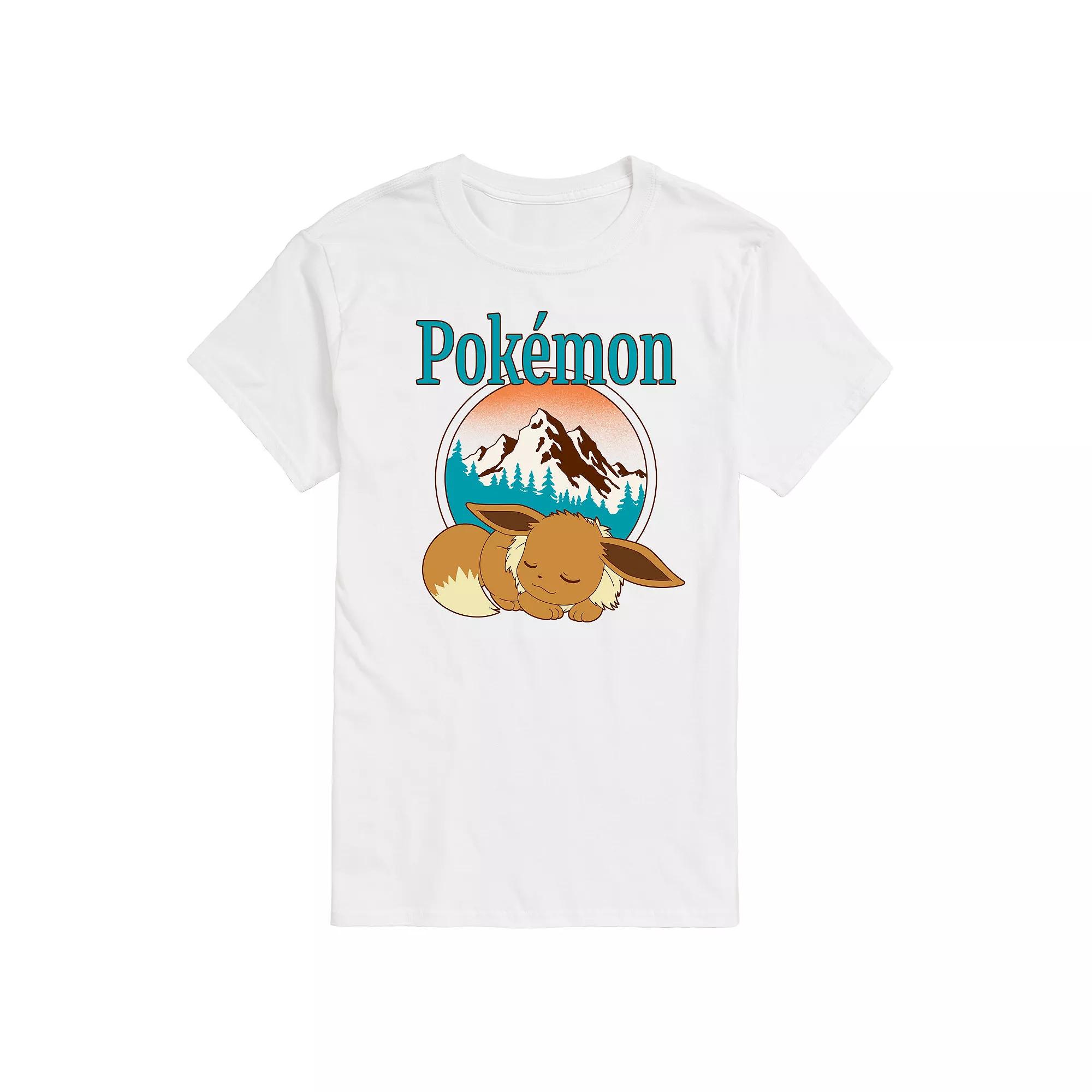Big & Tall Pokemon Eevee Retro Mountain Graphic Tee, Men's,  Product Image