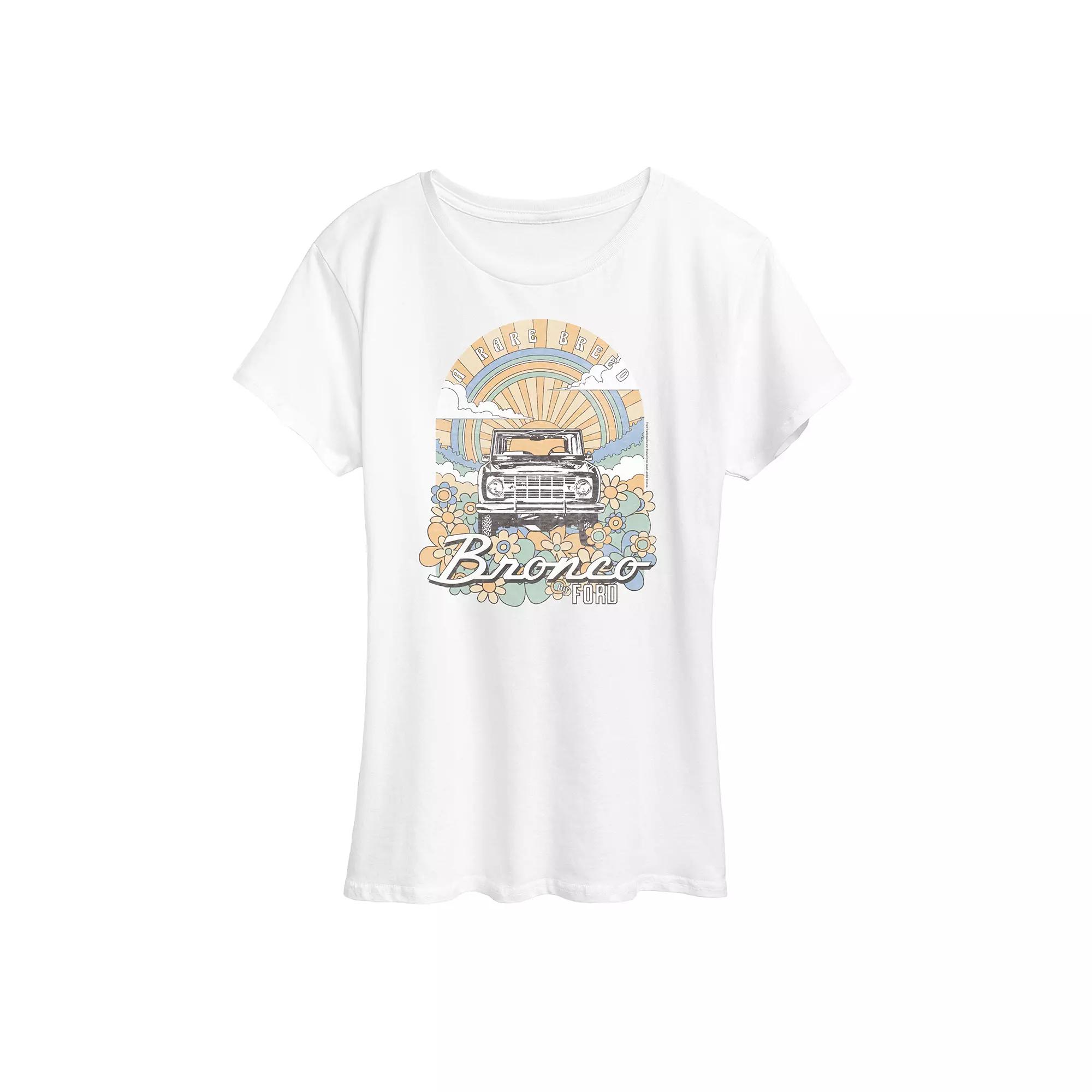 Women's Ford Bronco Rare Breed Retro Graphic Tee,  Product Image