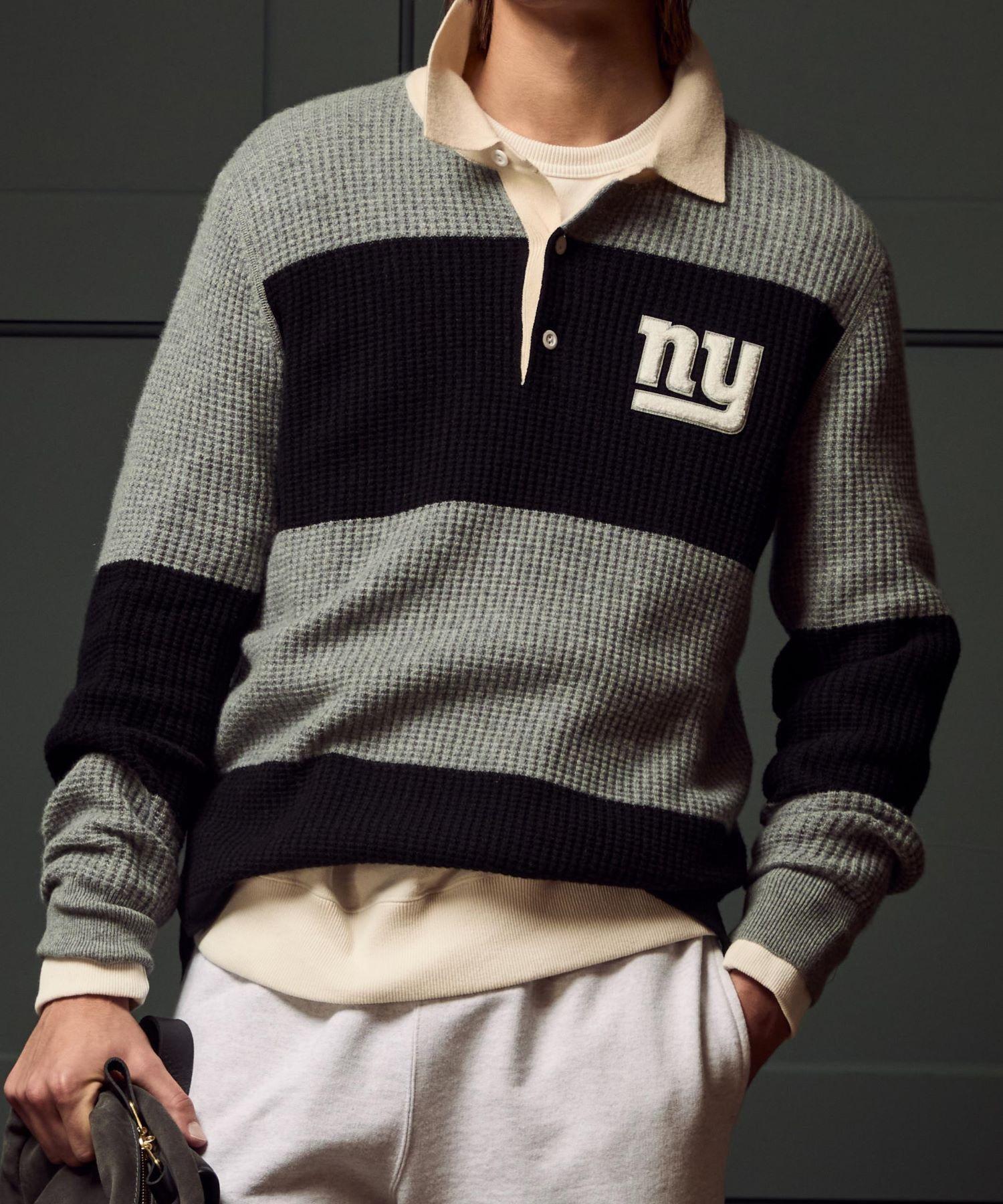 Todd Snyder by Fanatics for NFL Giants Cashmere Rugby Sweater Product Image