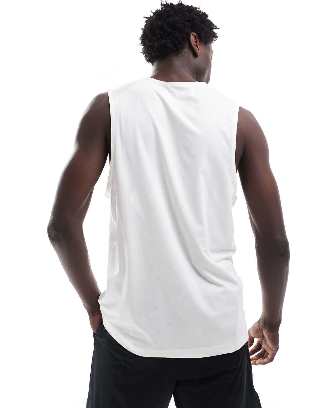Nike Training Dri-Fit Ready tank in white Product Image