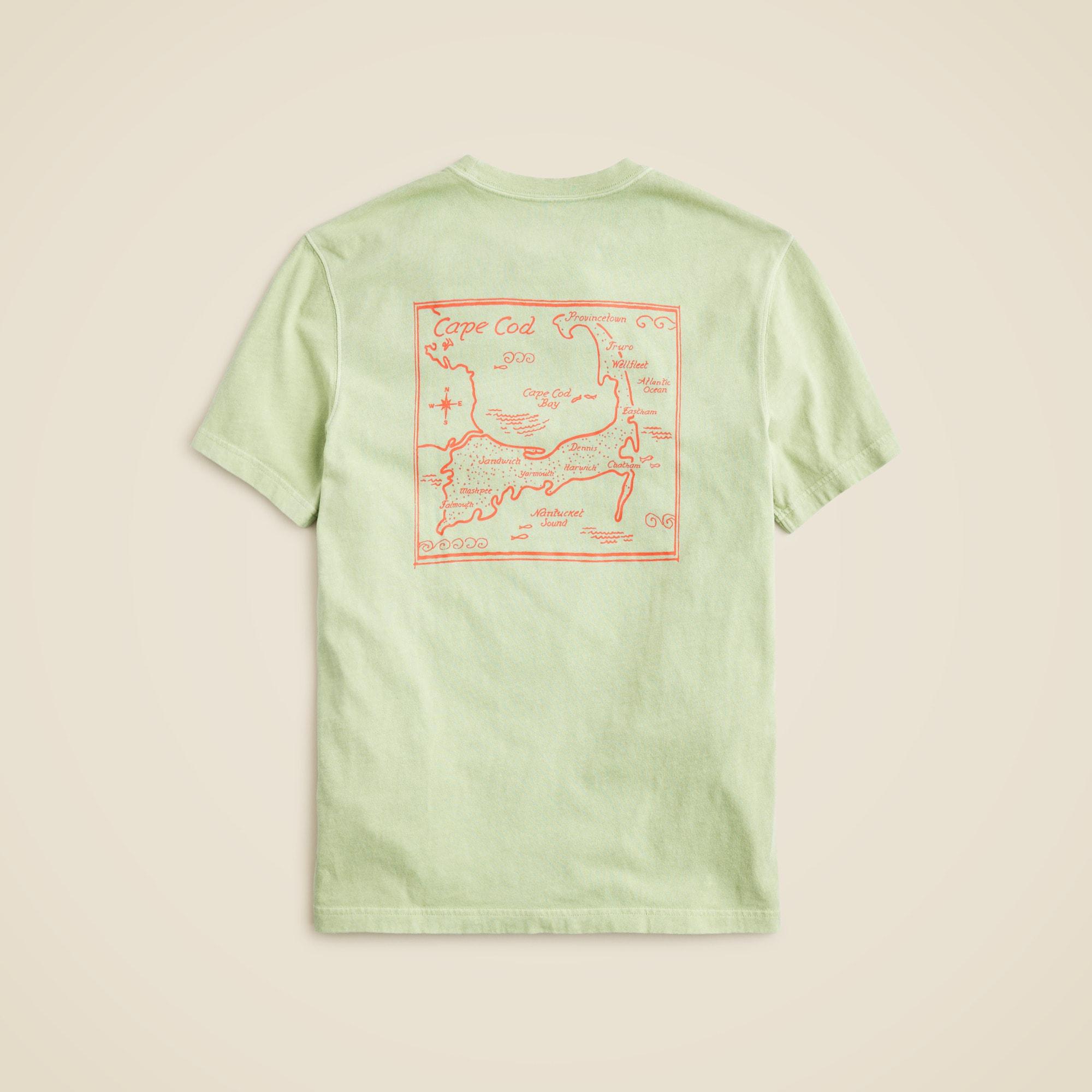 Vintage-wash cotton graphic T-shirt Product Image