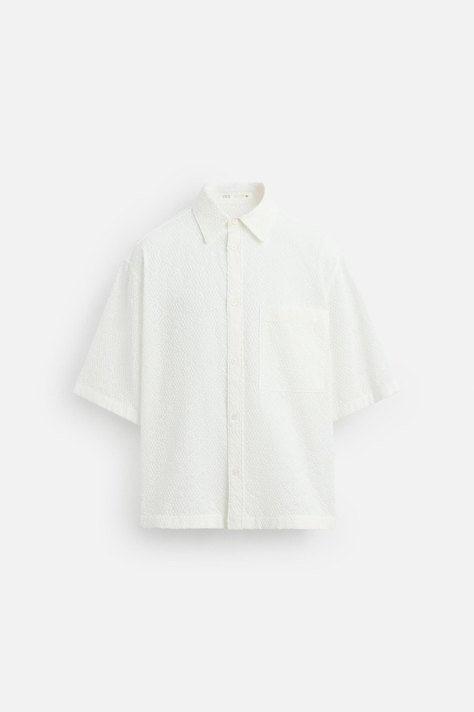 GEOMETRIC EMBROIDERED SHIRT Product Image