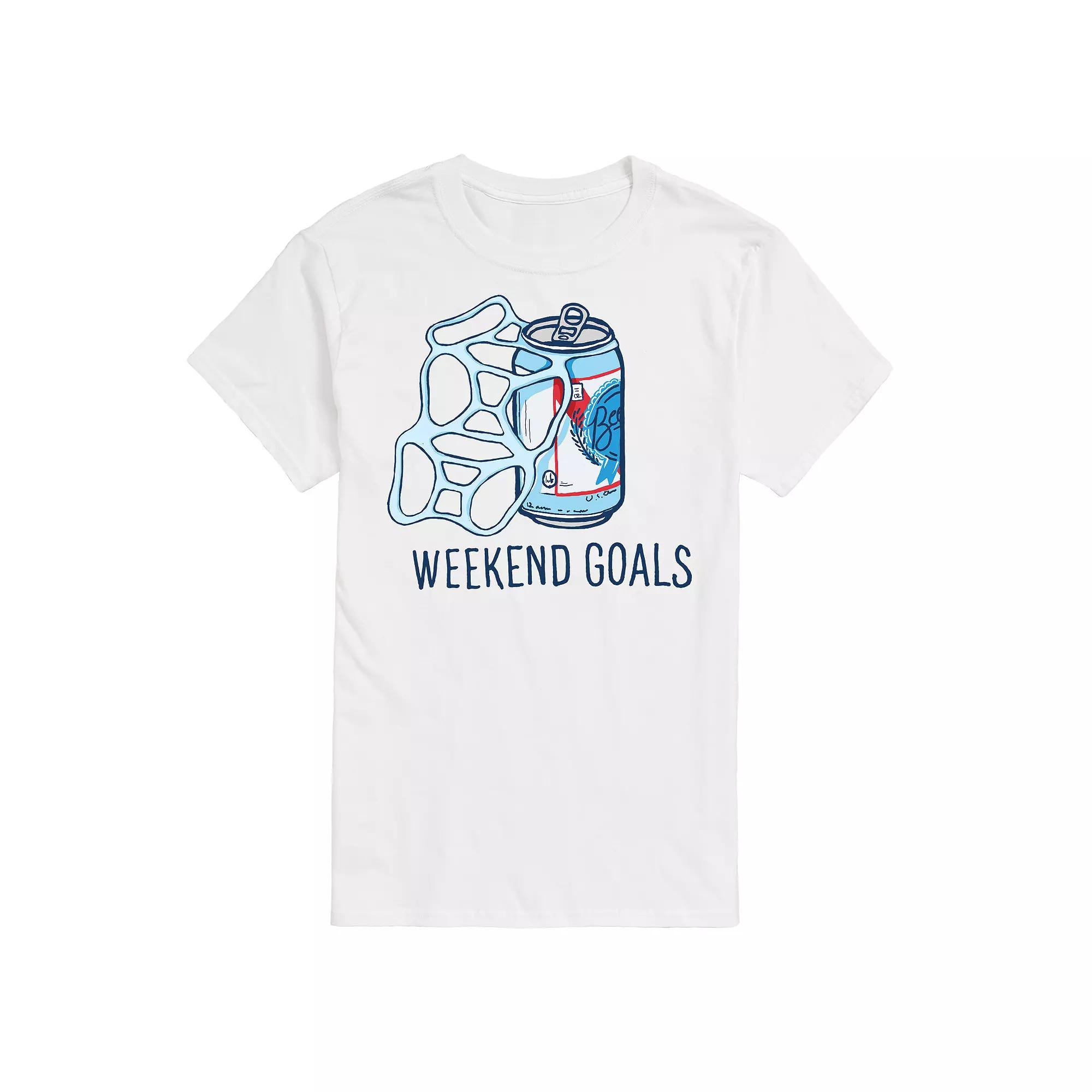 Men's Beer Weekend Goals Tee,  Product Image
