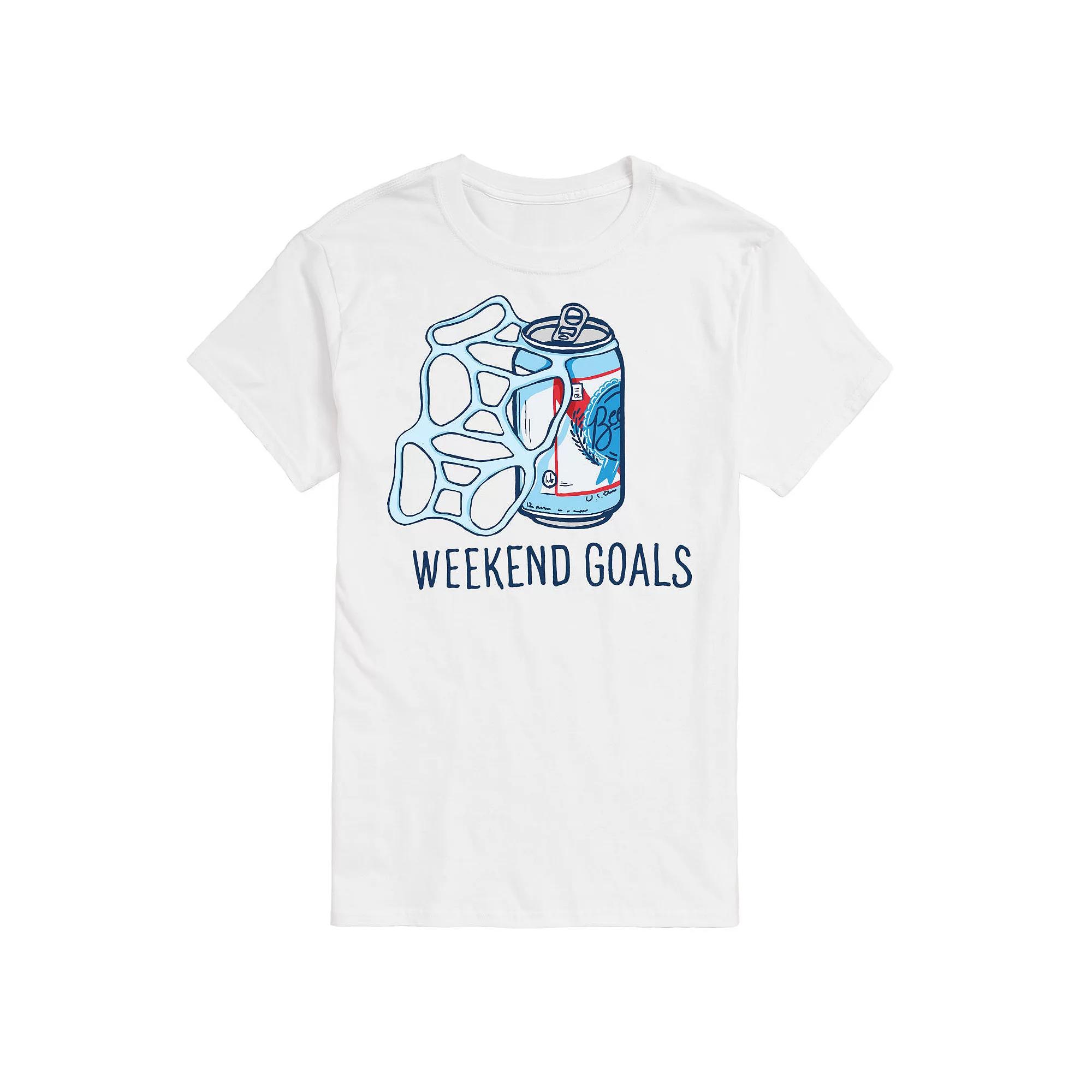 Men's Beer Weekend Goals Tee,  Product Image