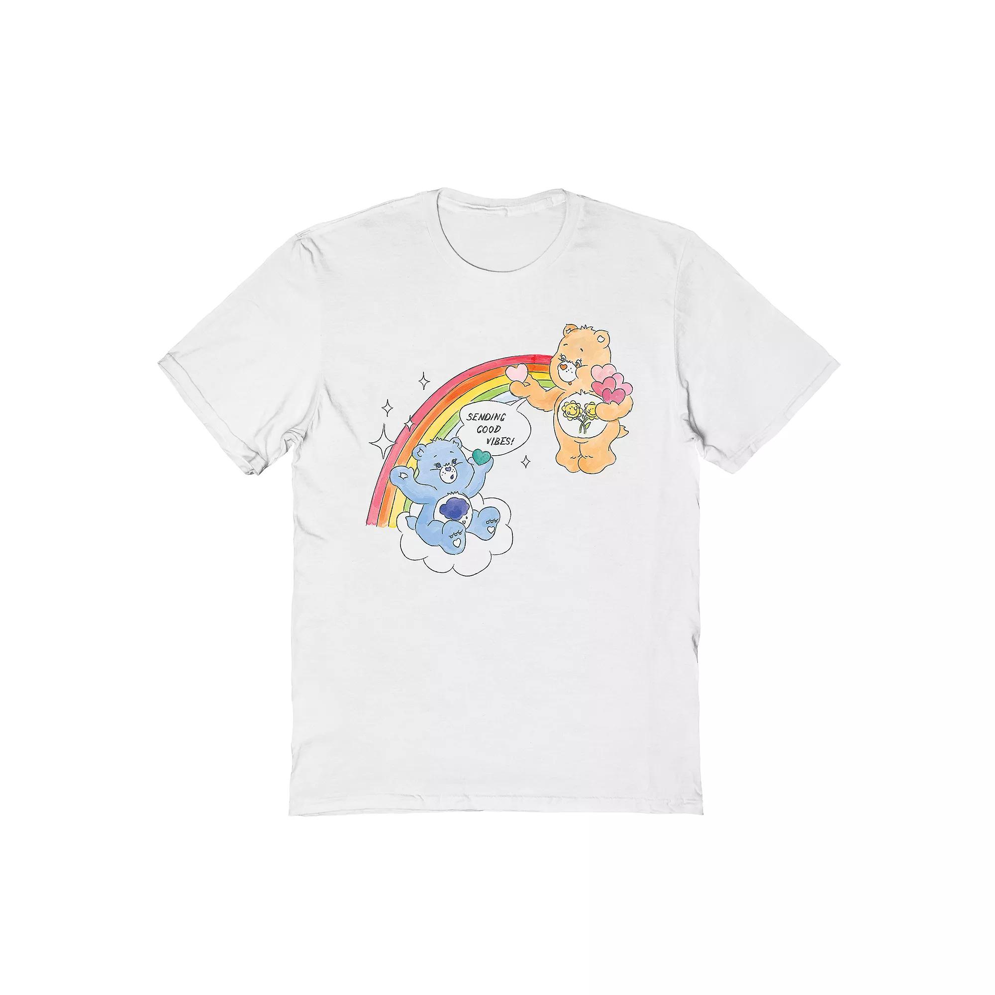 Men's Care Bear T-Shirt, Size: Large, White Product Image