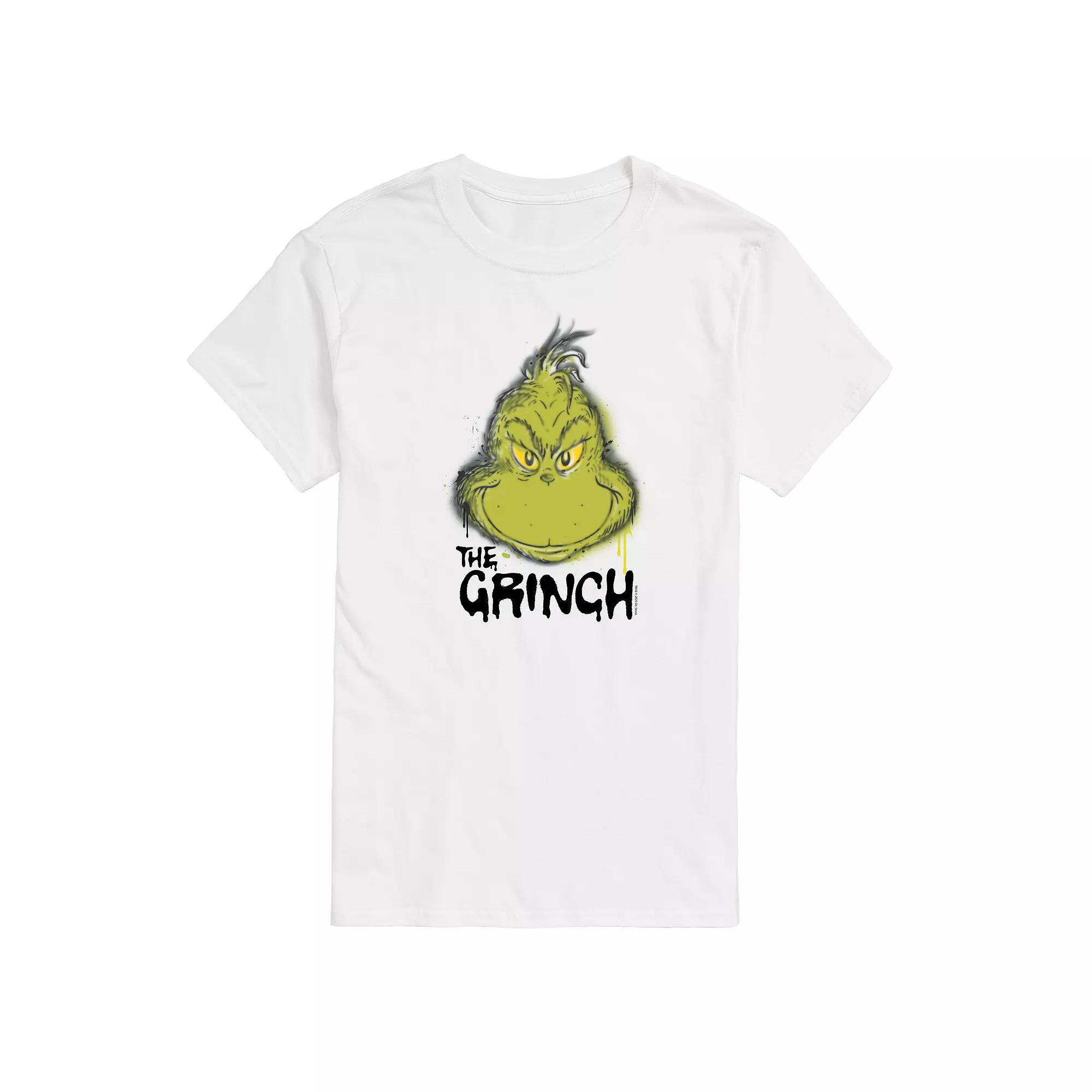 Big & Tall Dr. Seuss The Grinch Spray Paint Graphic Tee, Men's,  Product Image