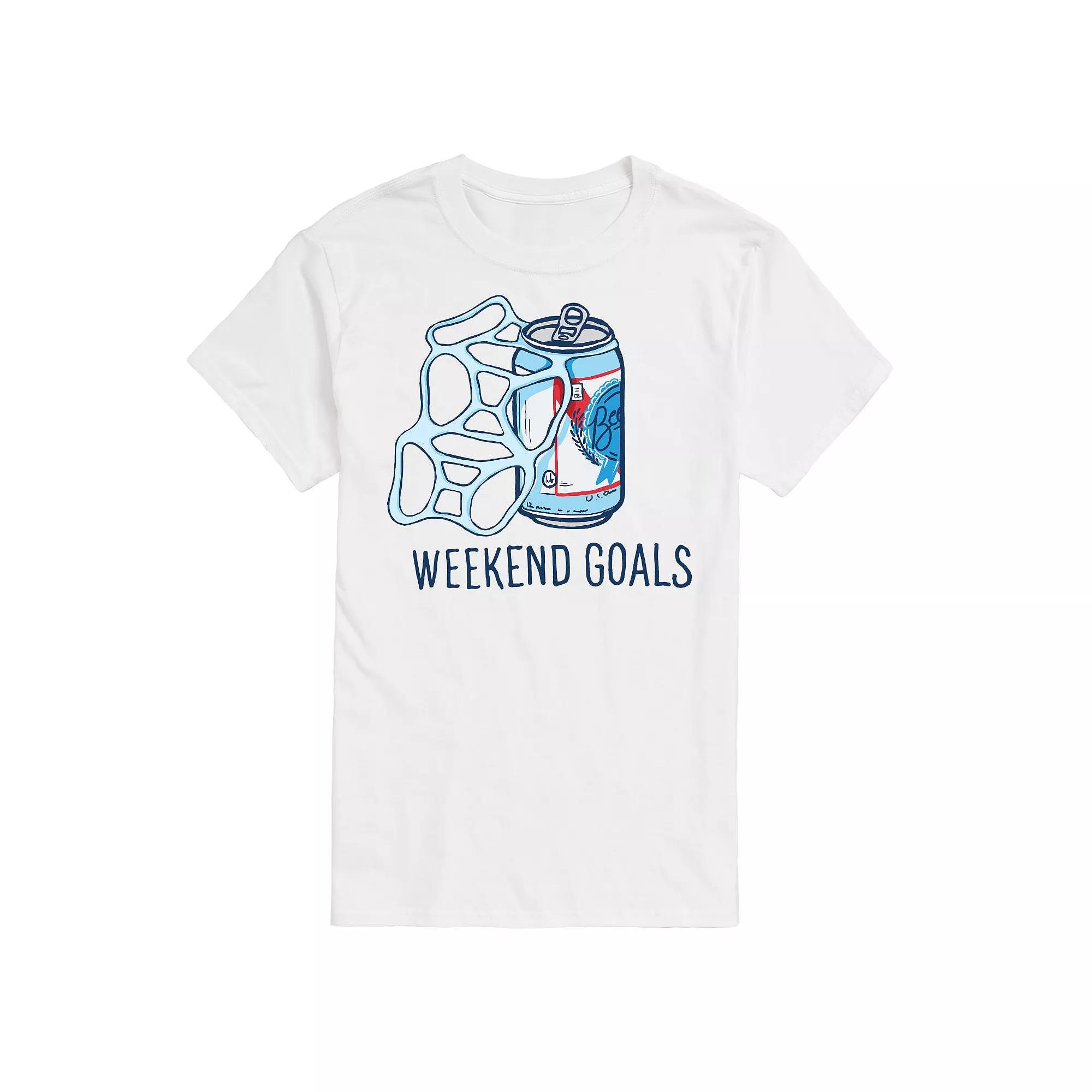 Men's Beer Weekend Goals Tee,  Product Image