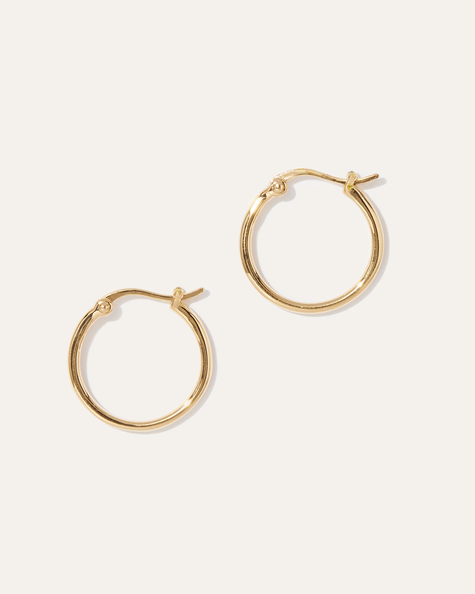 Quince | Women's Midi Hoop Earrings Product Image