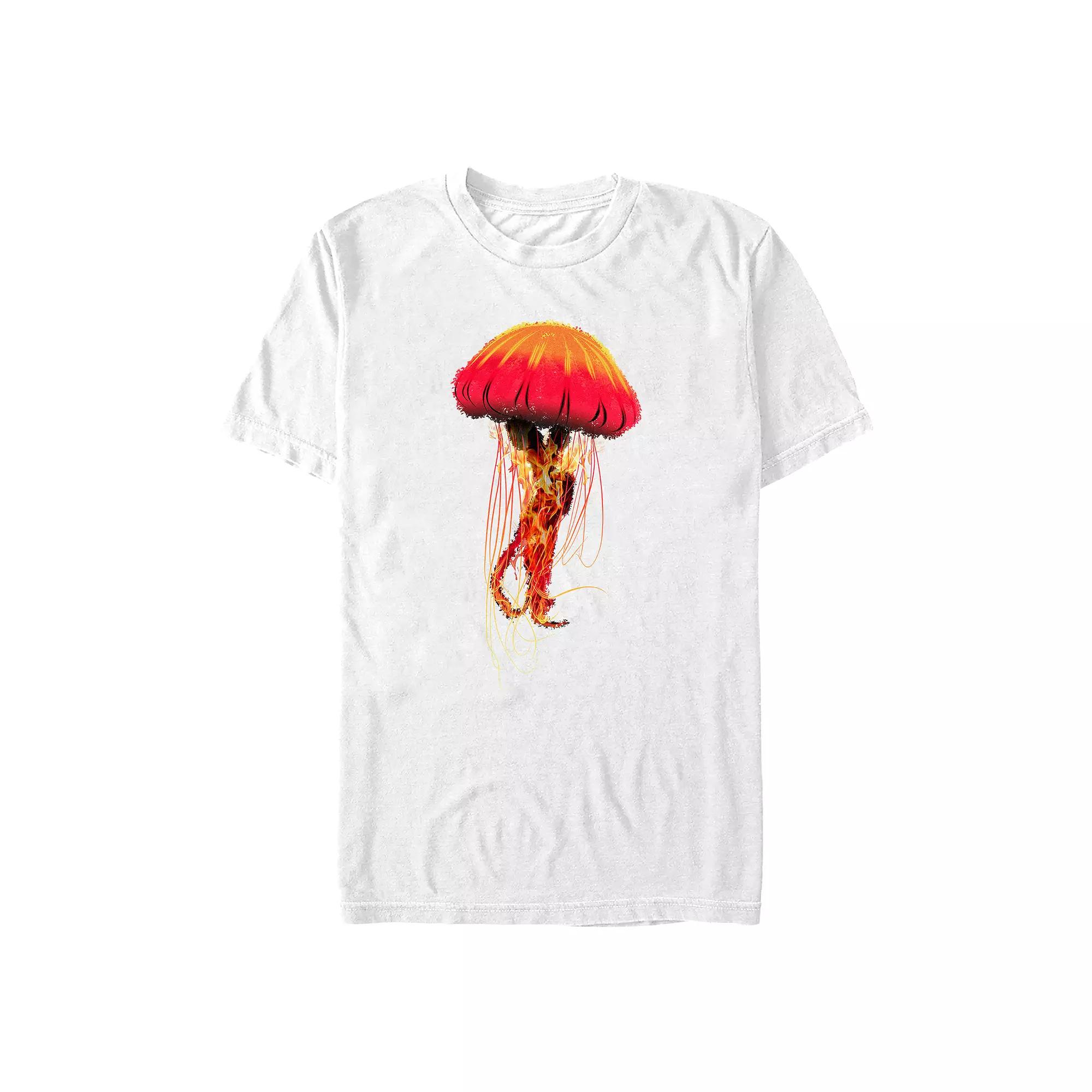 Big & Tall Jellyfish On Fire Graphic Tee, Men's,  Product Image