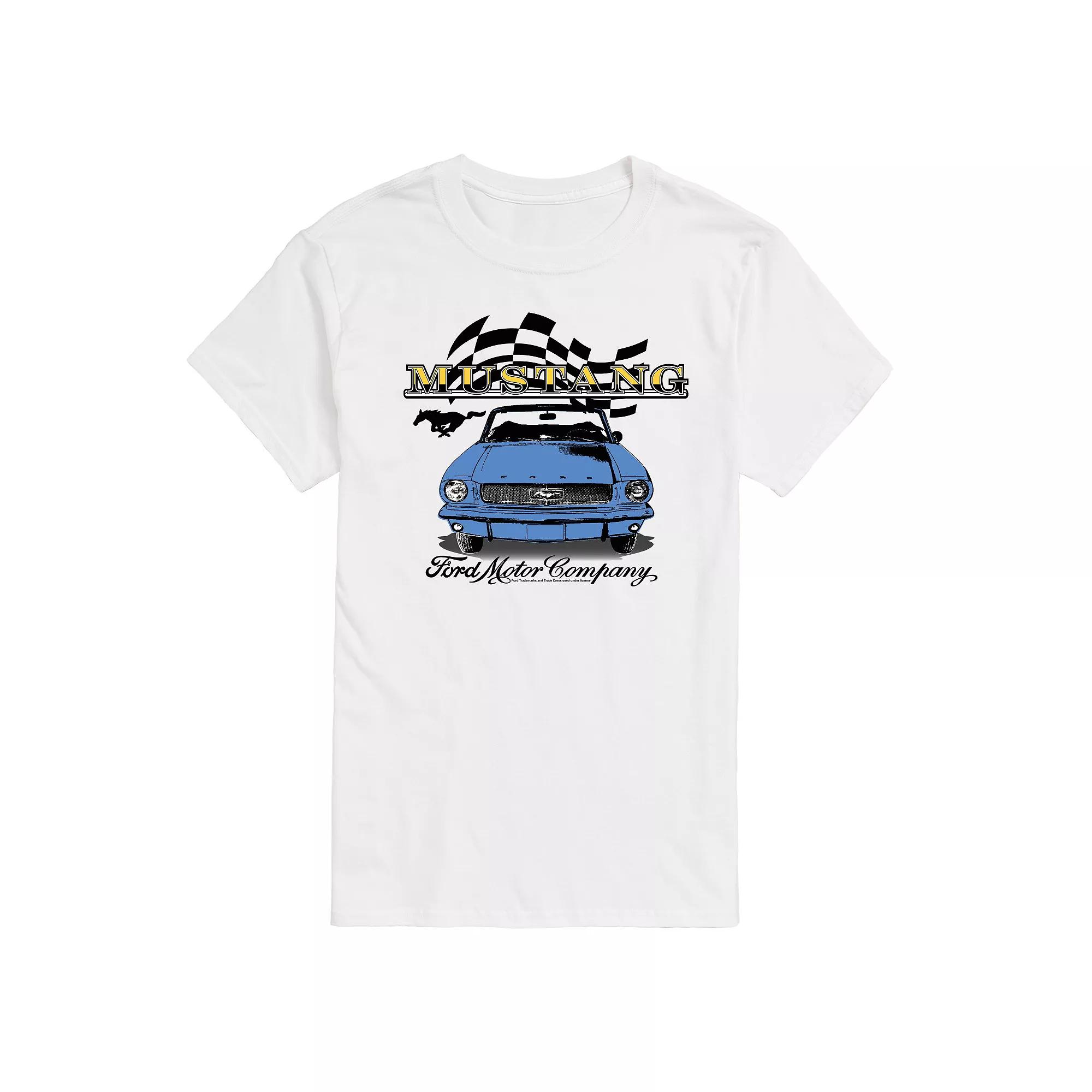 Big & Tall Ford Vintage Mustang Convertible Graphic Tee, Men's,  Product Image