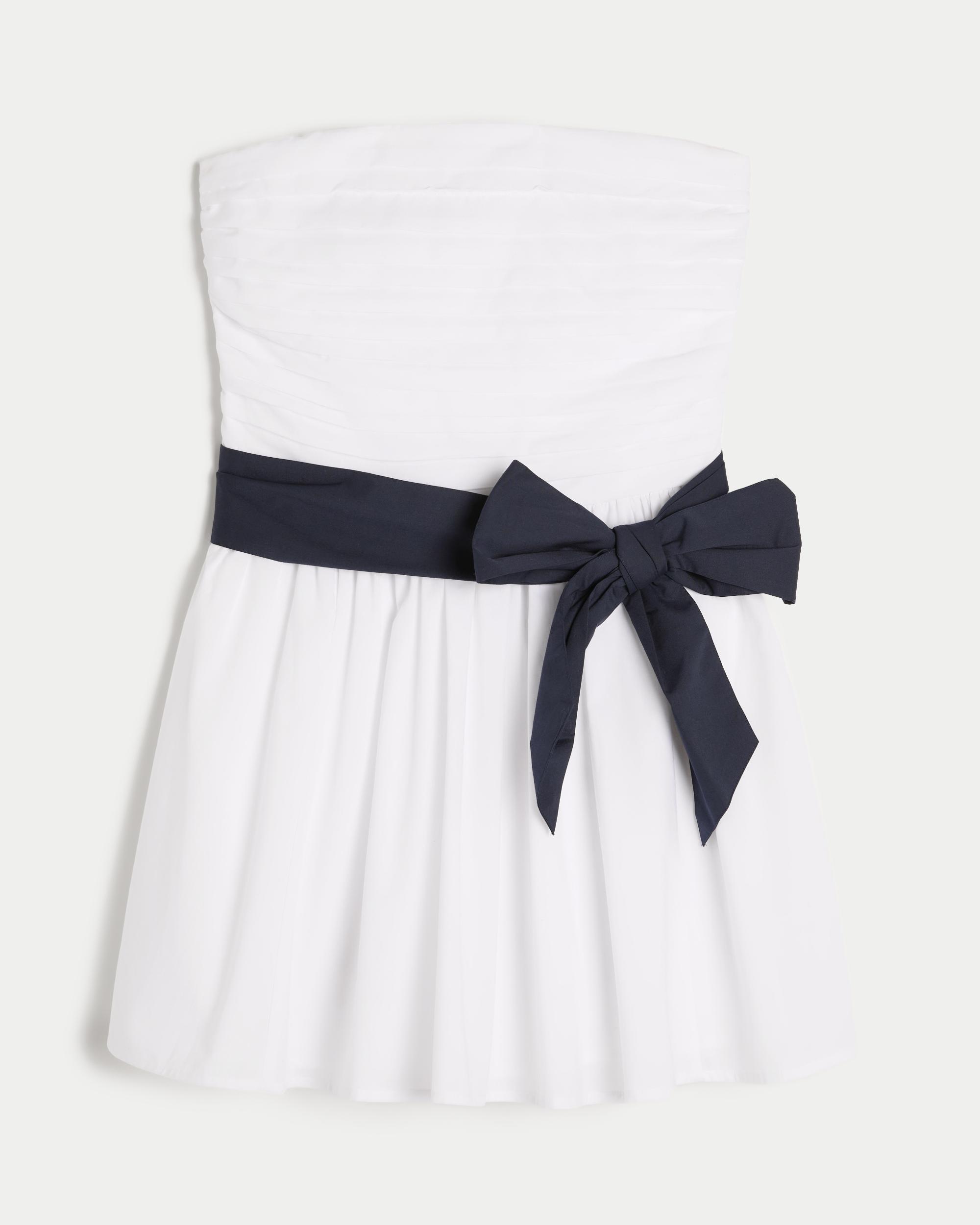 Strapless Bow Mini Dress Product Image