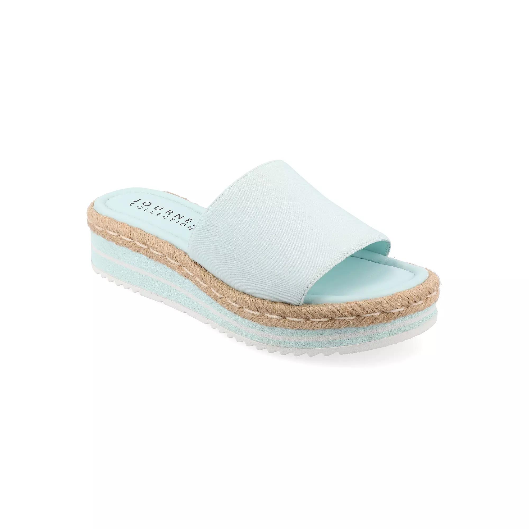 Journee Rosey Womens Espadrille Slide Sandals Product Image