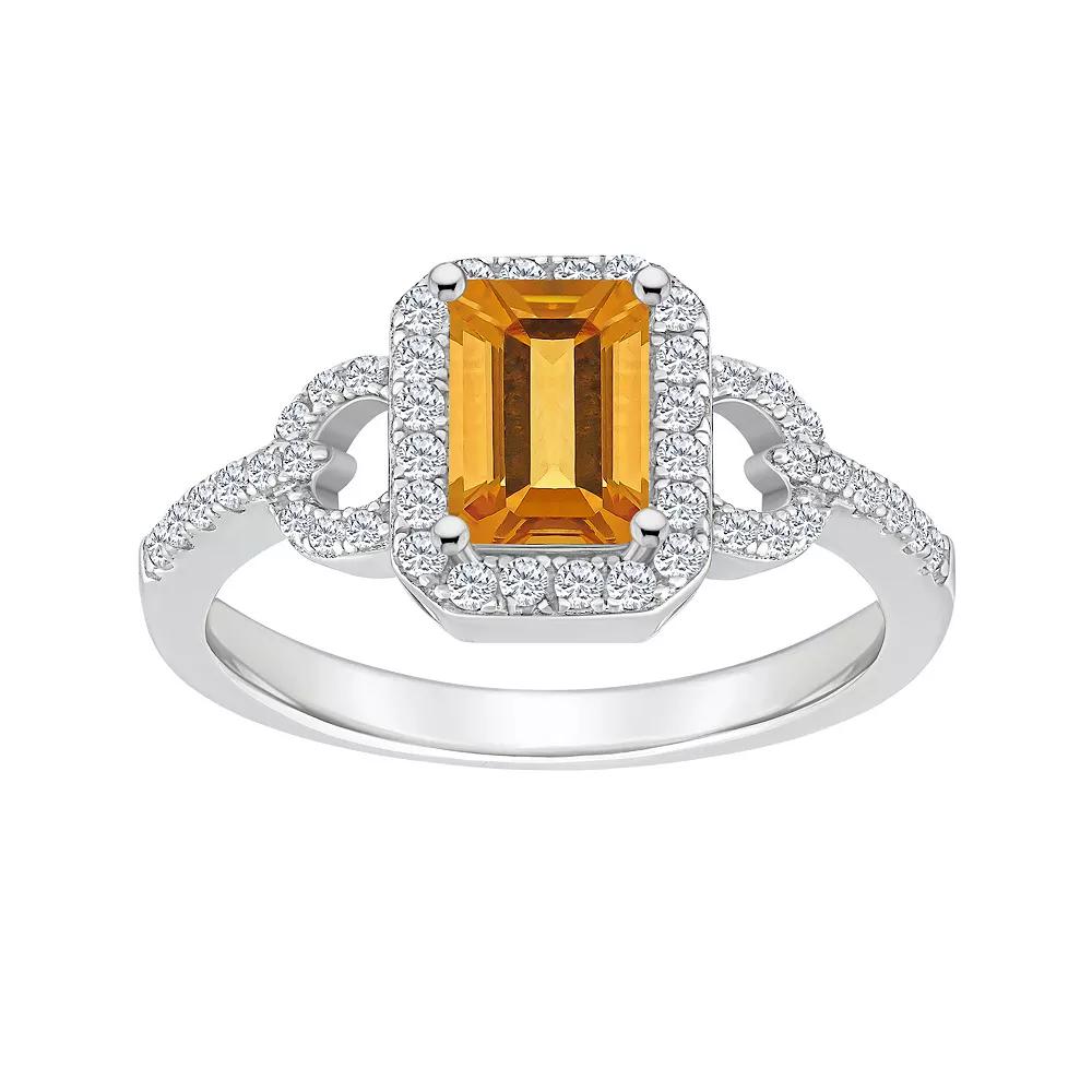 Celebration Gems Sterling Silver Sky Blue Topaz & White Topaz Accent Ring, Women's,  Product Image