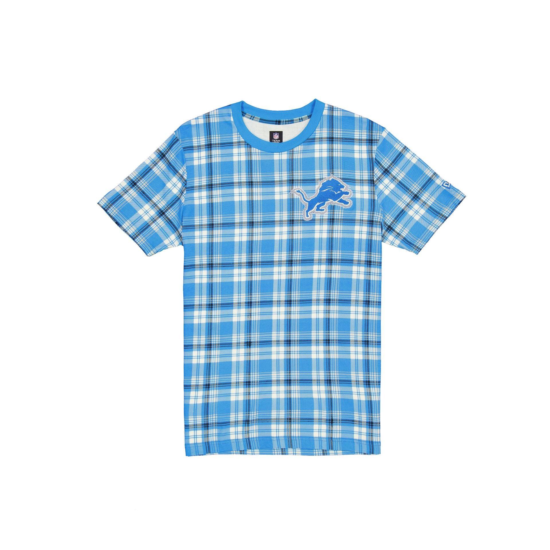 Detroit Lions 3rd Down Plaid T-Shirt Male Product Image