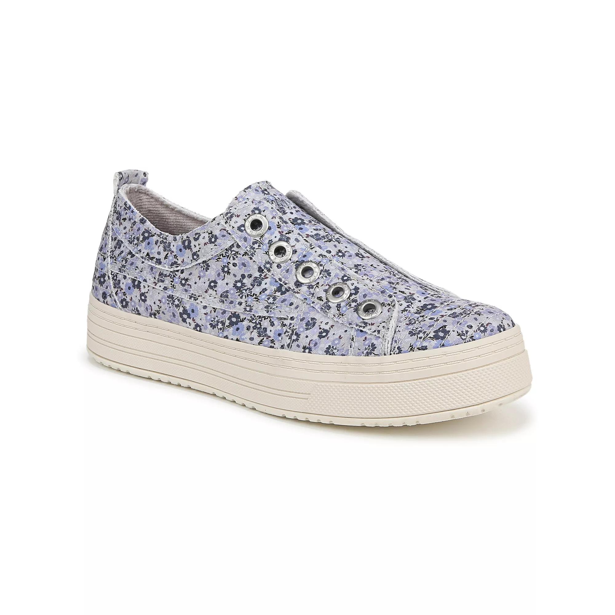 Blowfish Malibu Super Play Women's Platform Shoes, Size: 7.5, Blue Floral Product Image