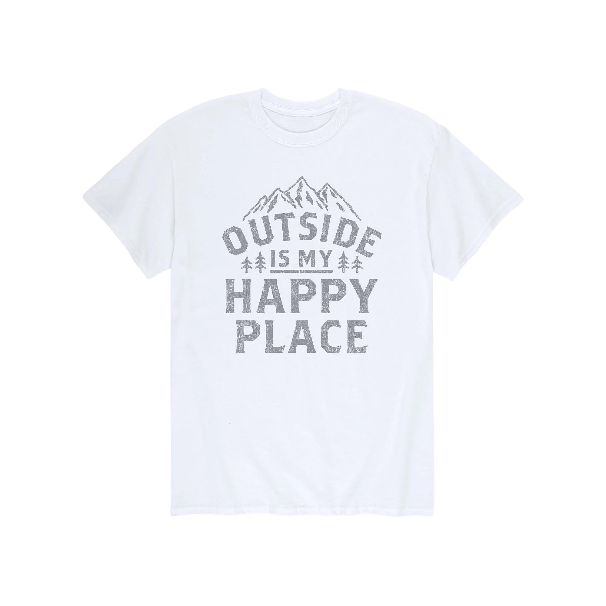 Men's Outside Is My Happy Place Tee,  Product Image
