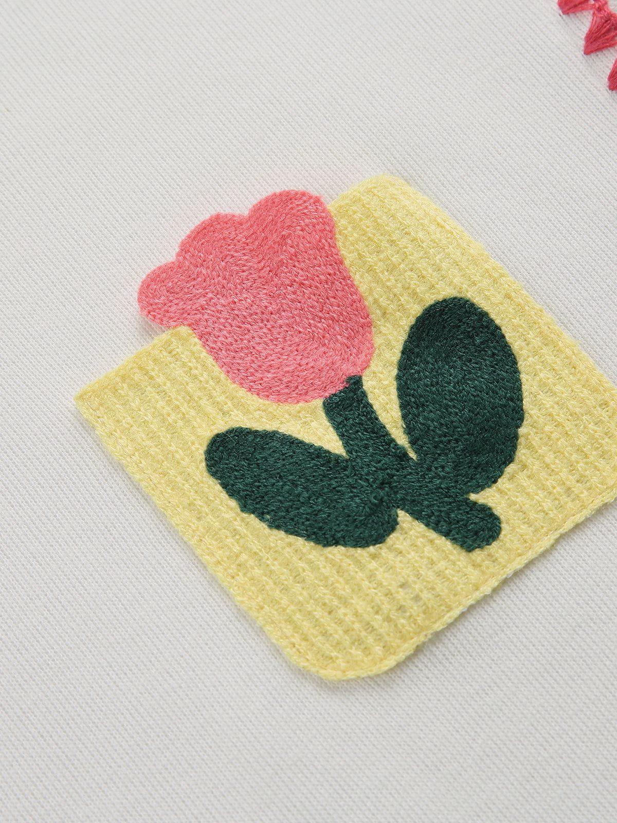 Aelfric Eden Crochet Floral Pocket Tee Product Image