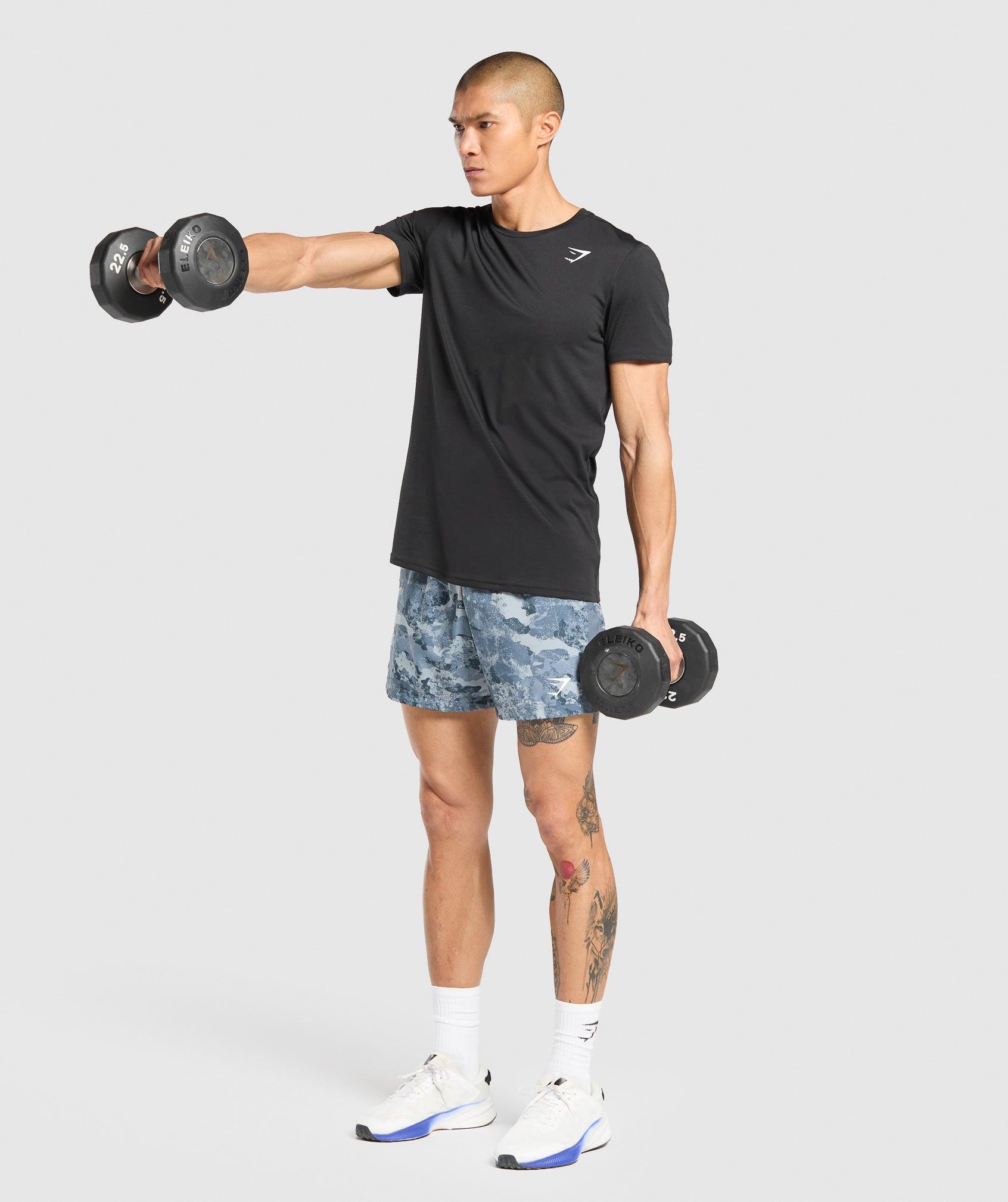 Gymshark Sport 5" Shorts - Denim Grey/Iron Blue Male Product Image