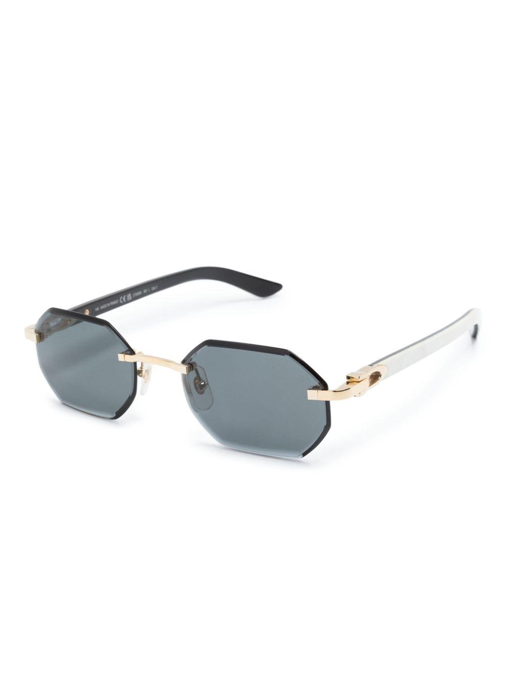geometric rimless sunglasses Product Image