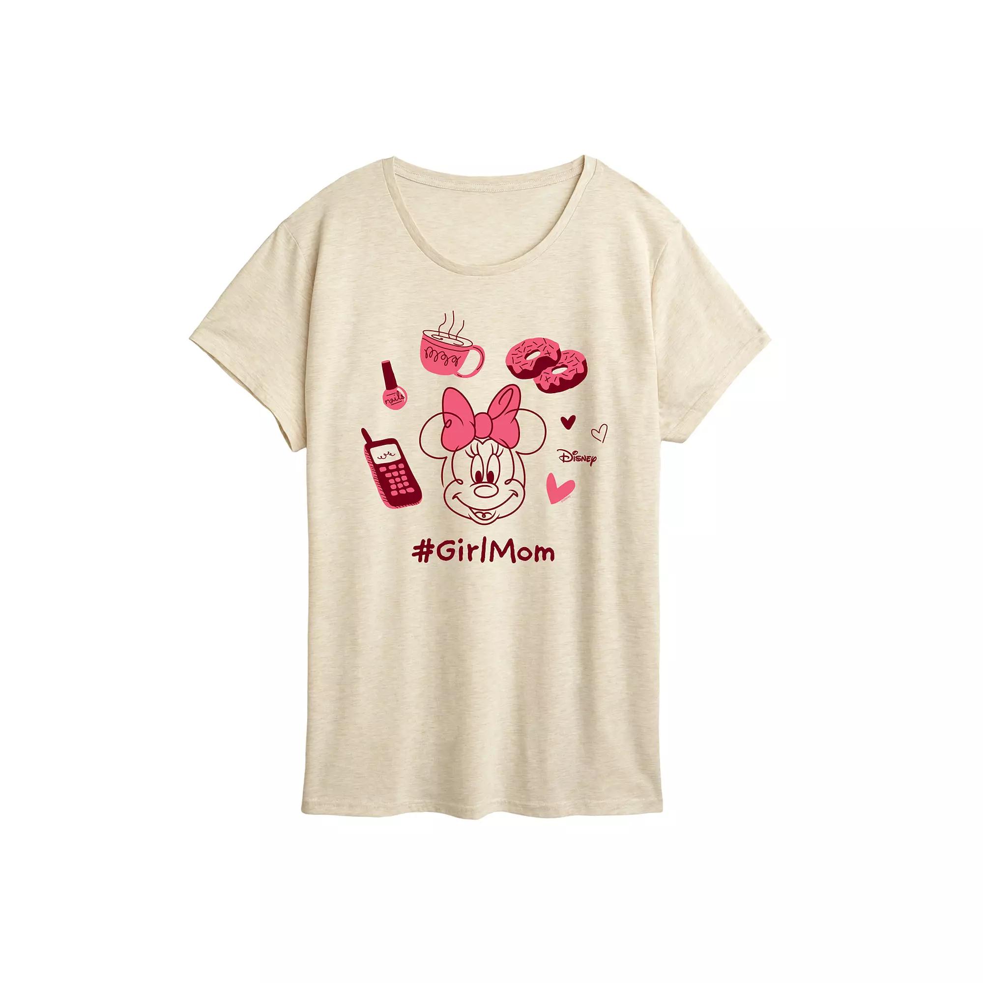 Disney's Minnie Mouse Women's Girl Mom Graphic Tee,  Product Image