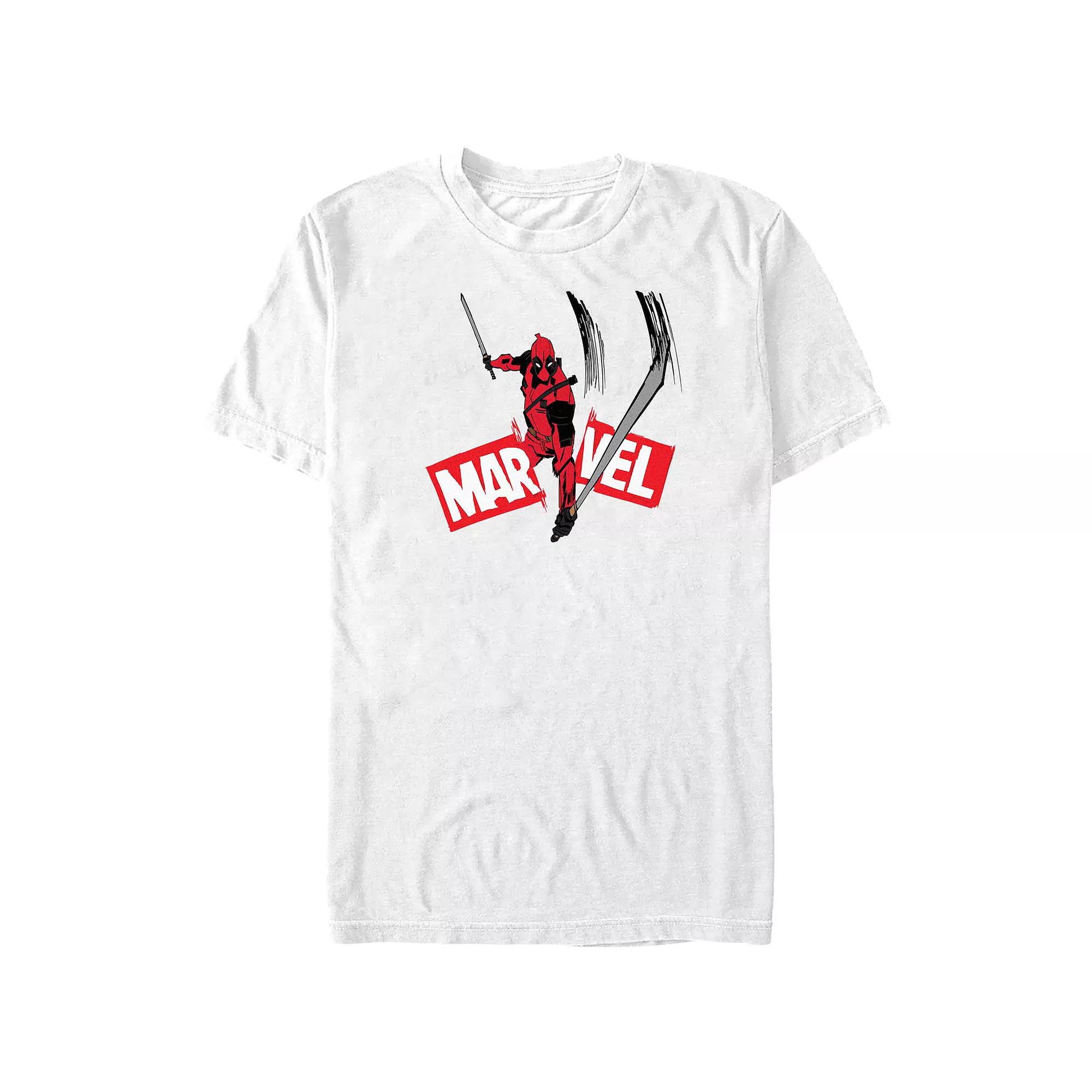 Men's Deadpool And Wolverine Logo Slash Graphic Tee,  Product Image