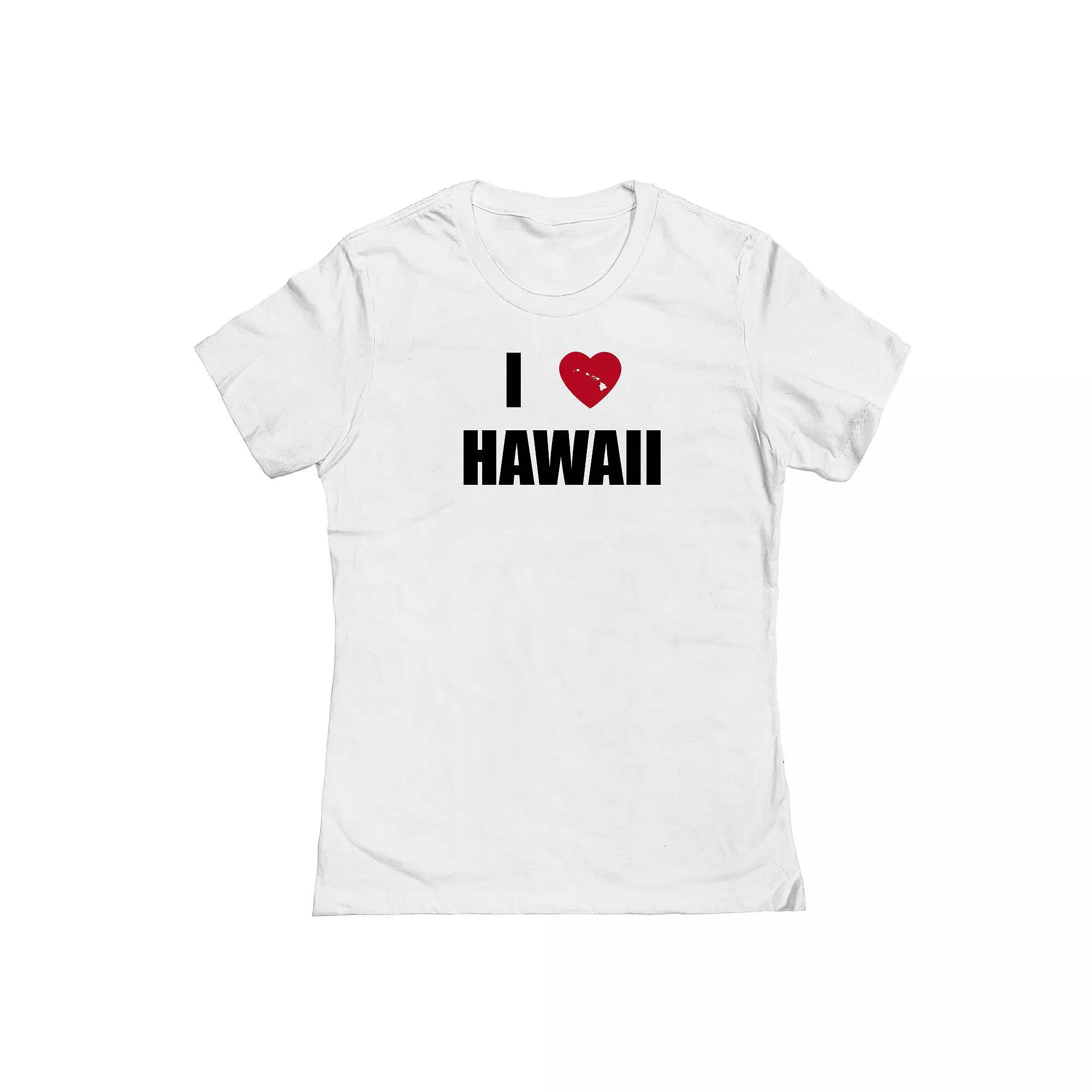 Junior's I Heart Hawaii Graphic Tee, Women's,  Product Image