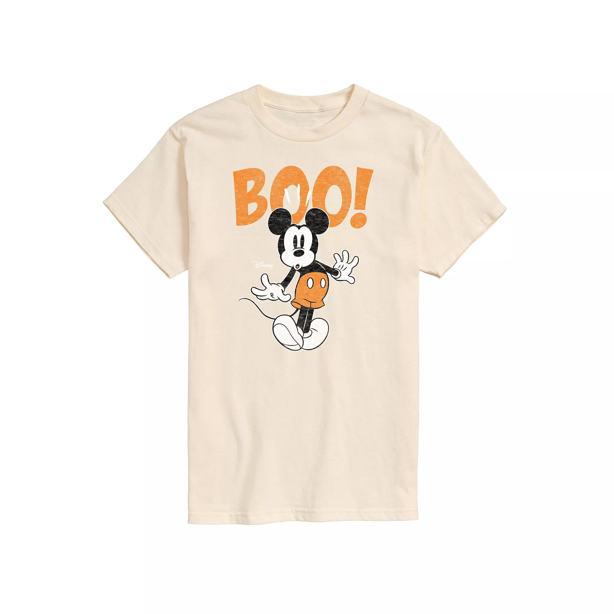 Disney's Mickey Mouse & Friends Big & Tall Mickey Scared Boo Graphic Tee, Men's,  Product Image