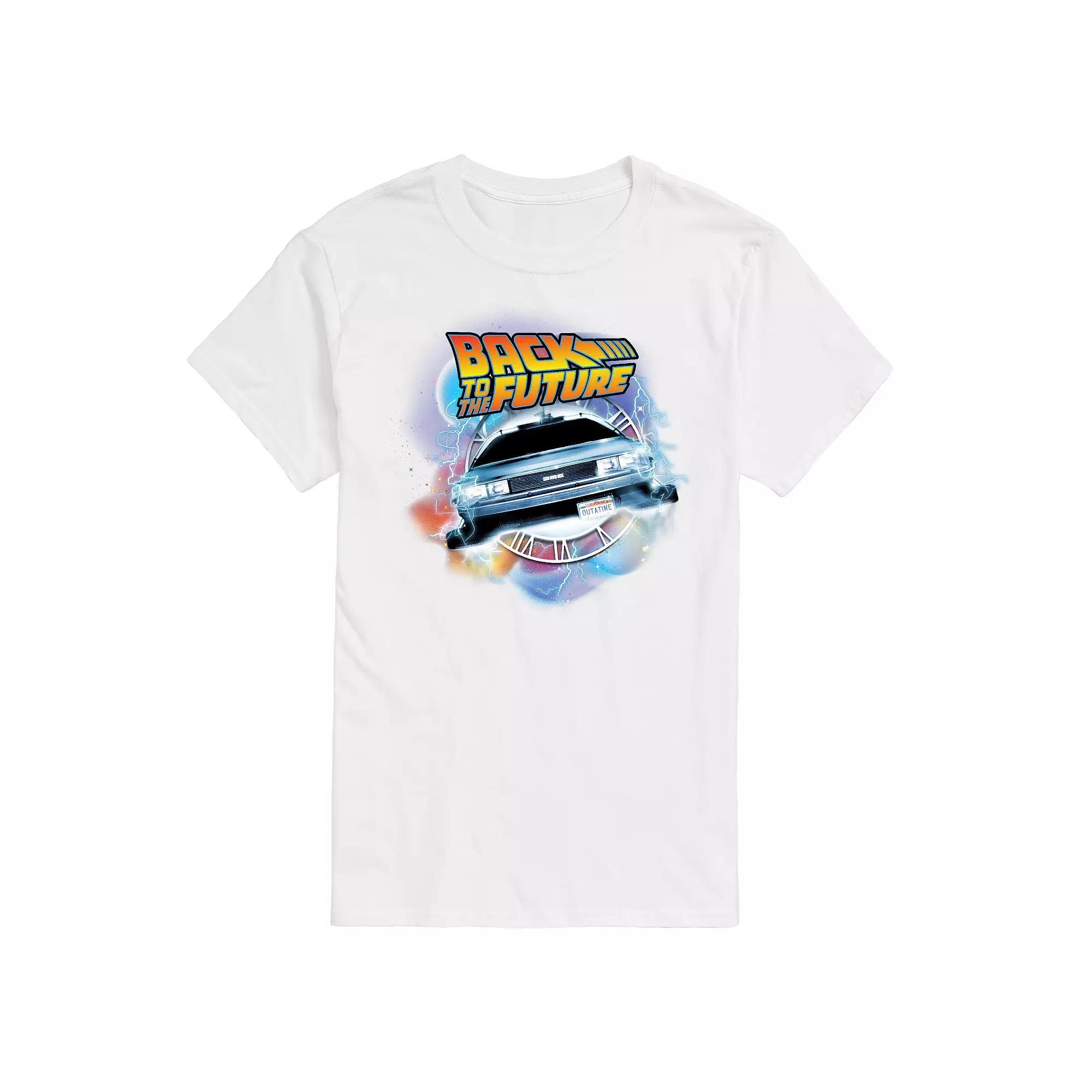 Big & Tall Back to the Future Time Traveling Delorean Graphic Tee, Men's,  Product Image