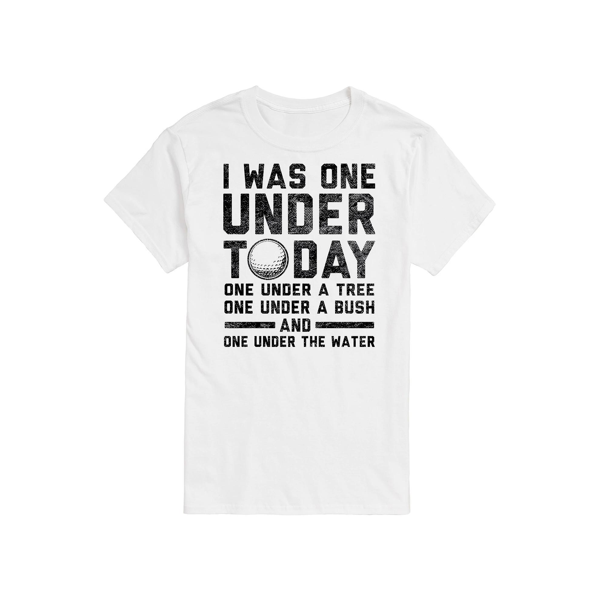 Big & Tall "I Was One Under Today" Golf Graphic Tee, Men's,  Product Image