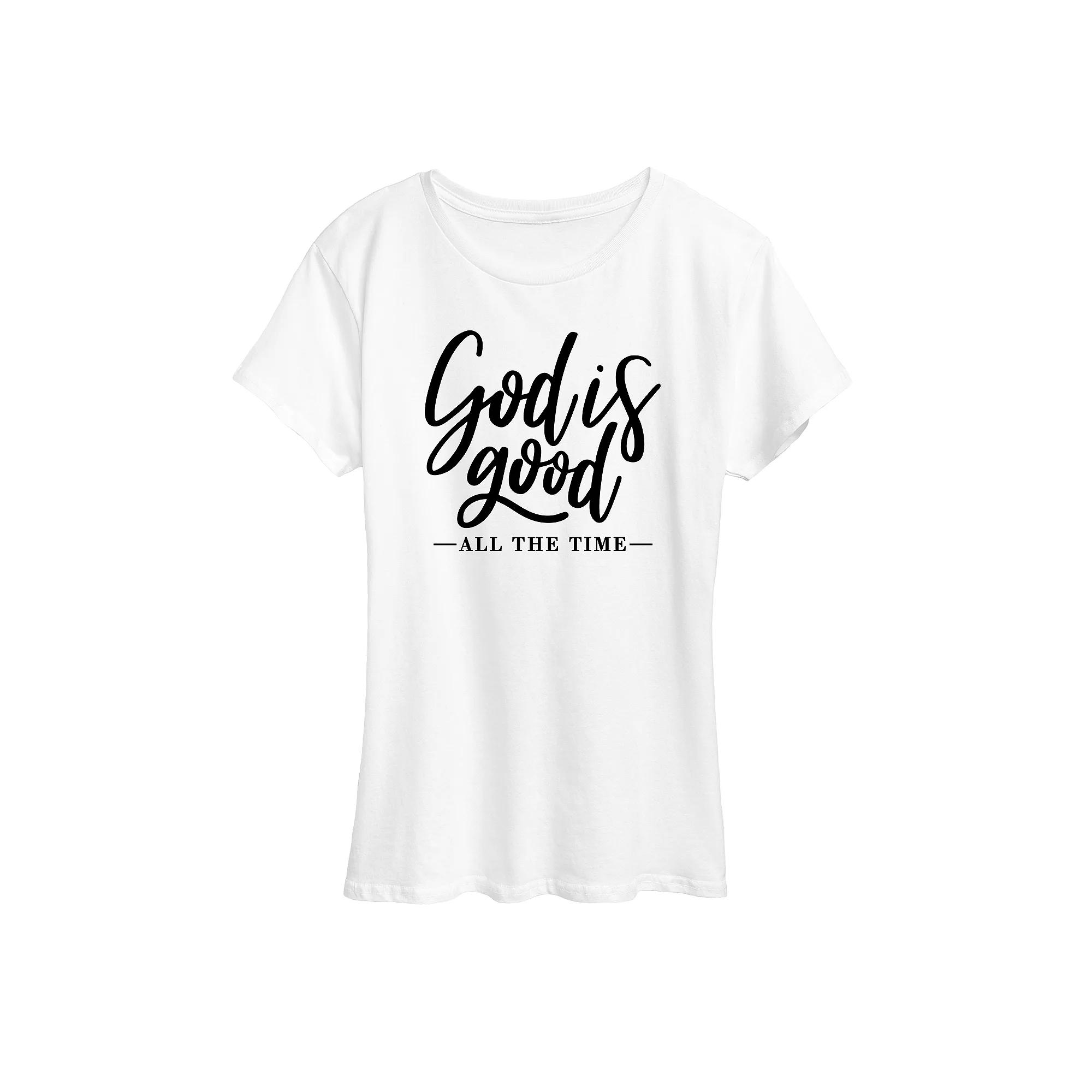 Women's God Is Good All The Time Graphic Tee, Girl's,  Product Image