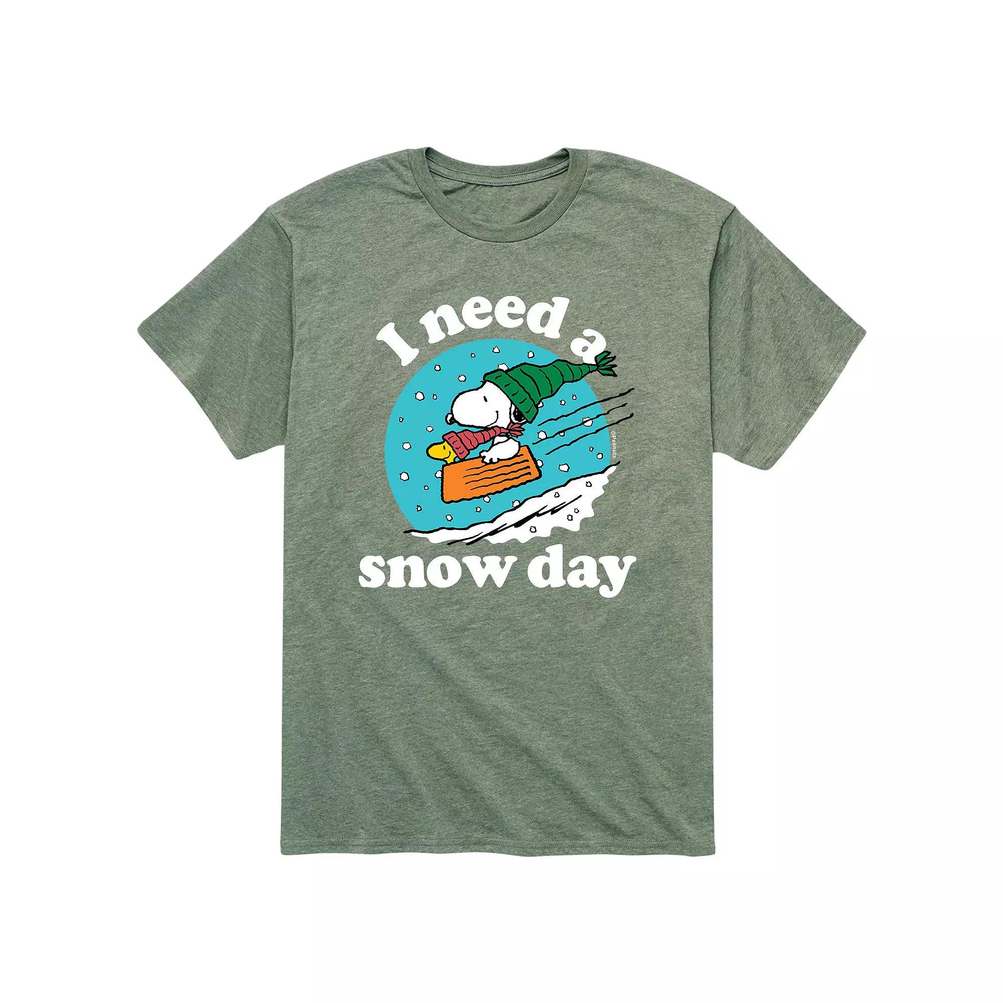Men's Peanuts Snow Day Tee,  Product Image