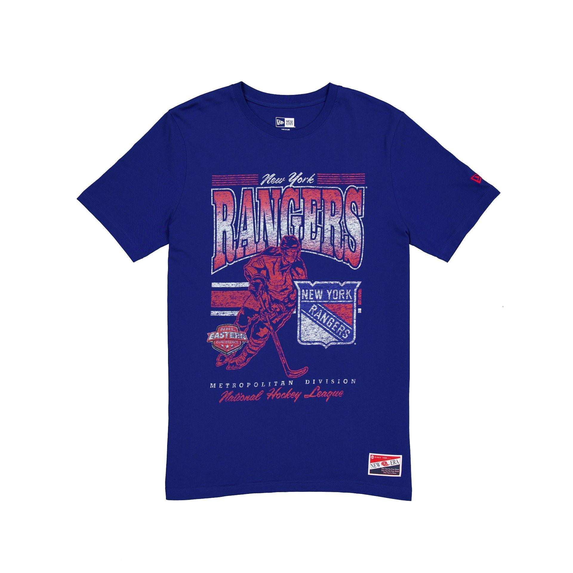 New York Rangers Throwback Distress T-Shirt Male Product Image