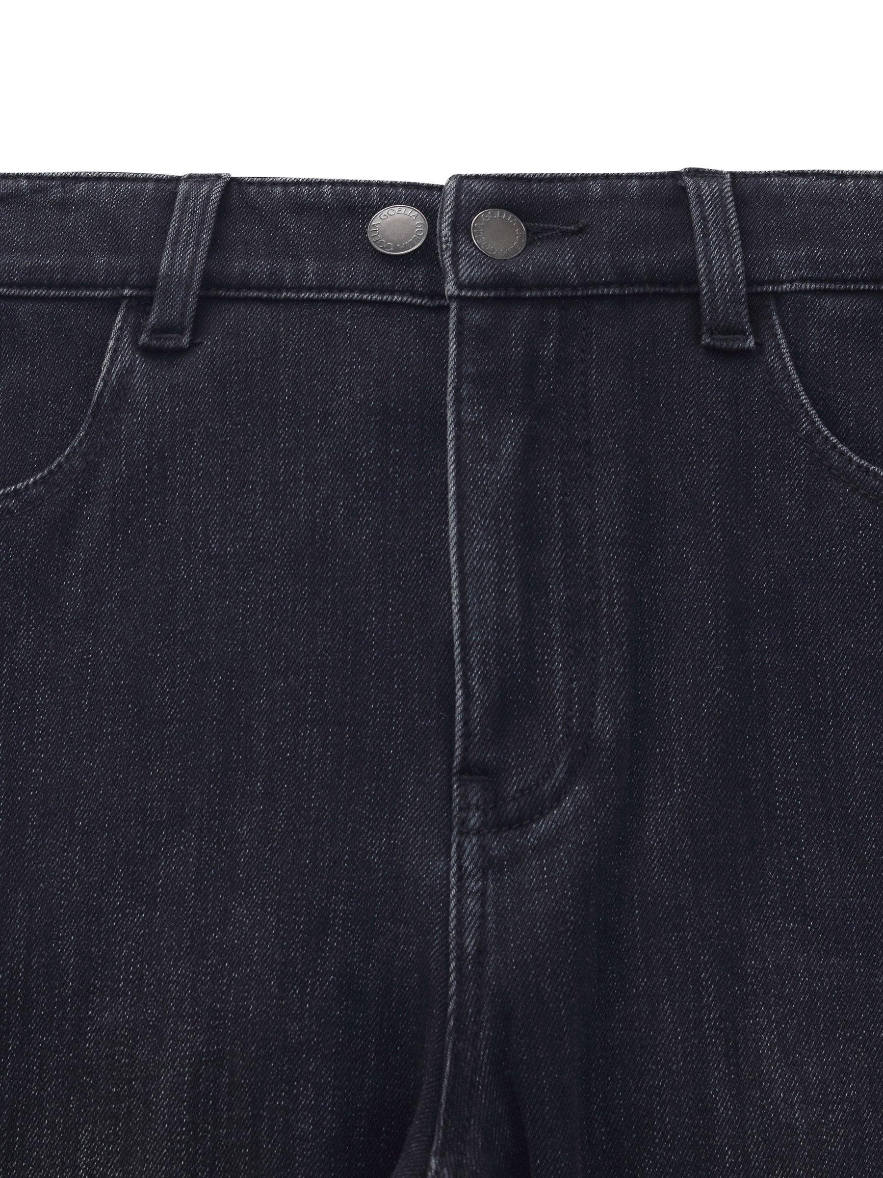 Brushed Denim Women Flared Jeans Product Image