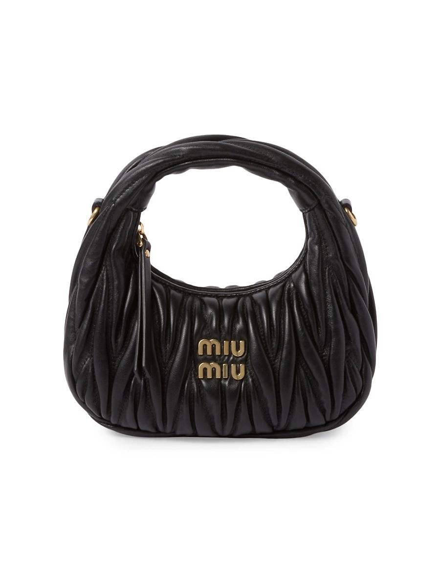 Womens Wander Matelass Nappa Leather Hobo Mini-Bag Product Image