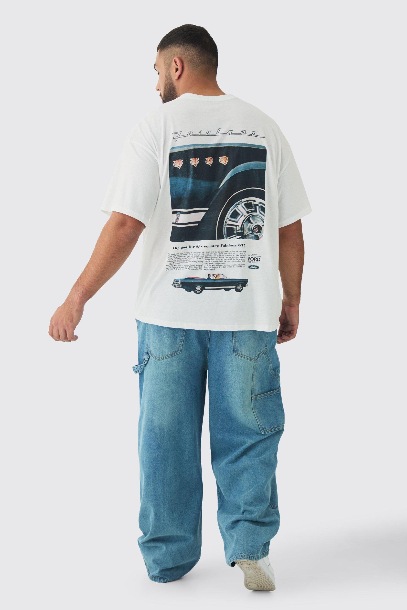 Plus Relaxed Fit Carpenter Jeans | boohooMAN USA Product Image