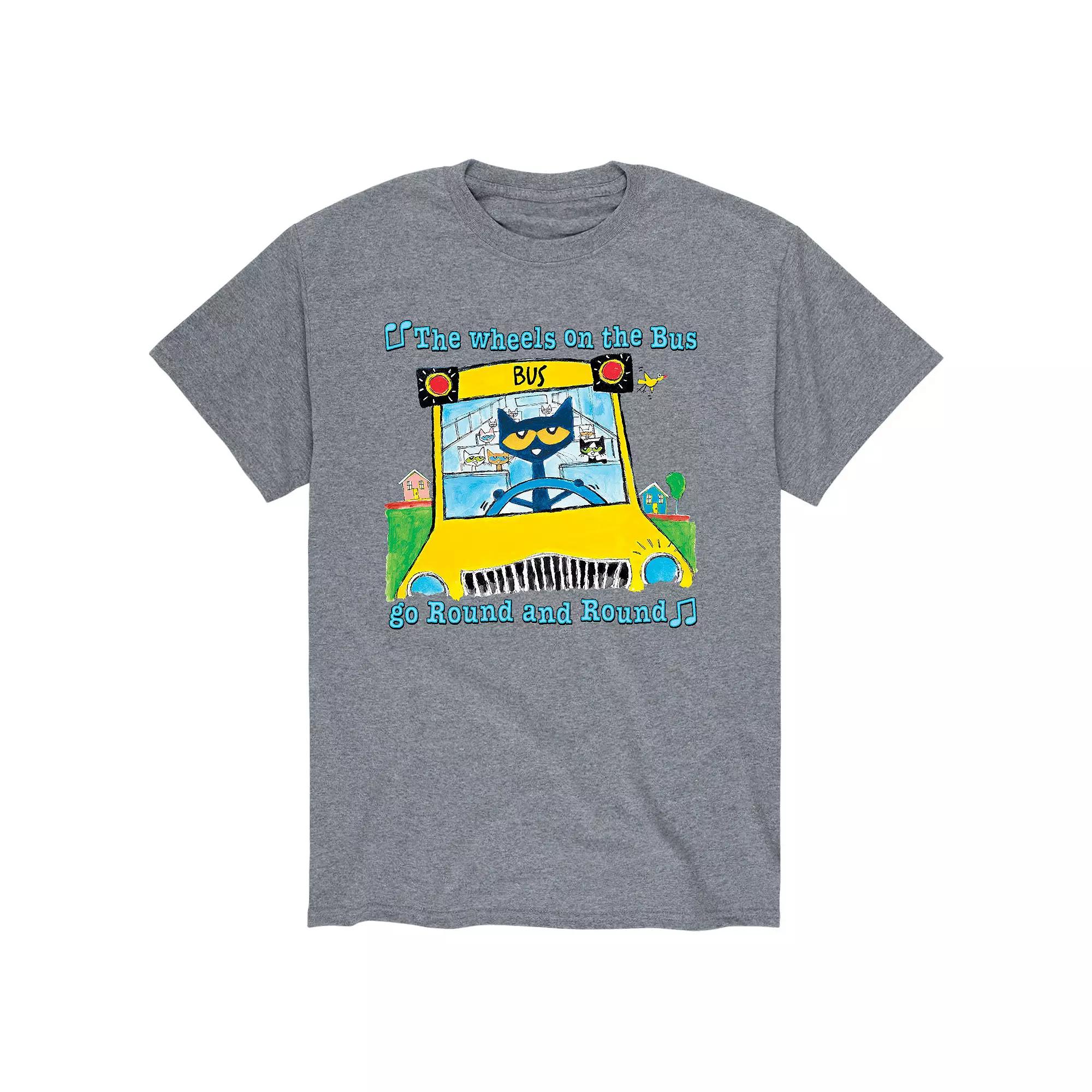 Men's Pete The Cat Wheels On Bus Tee,  Product Image