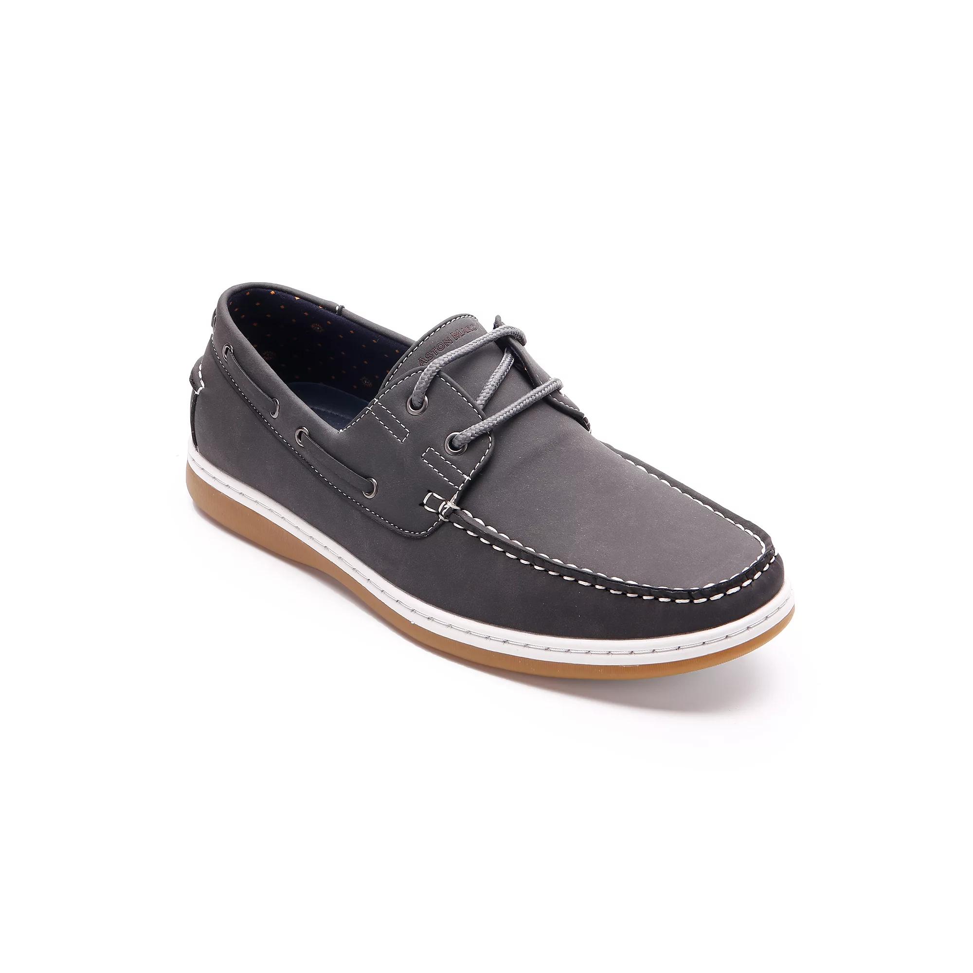 Aston Marc Sail Men's Boat Shoes, Size: 9, Gray Product Image