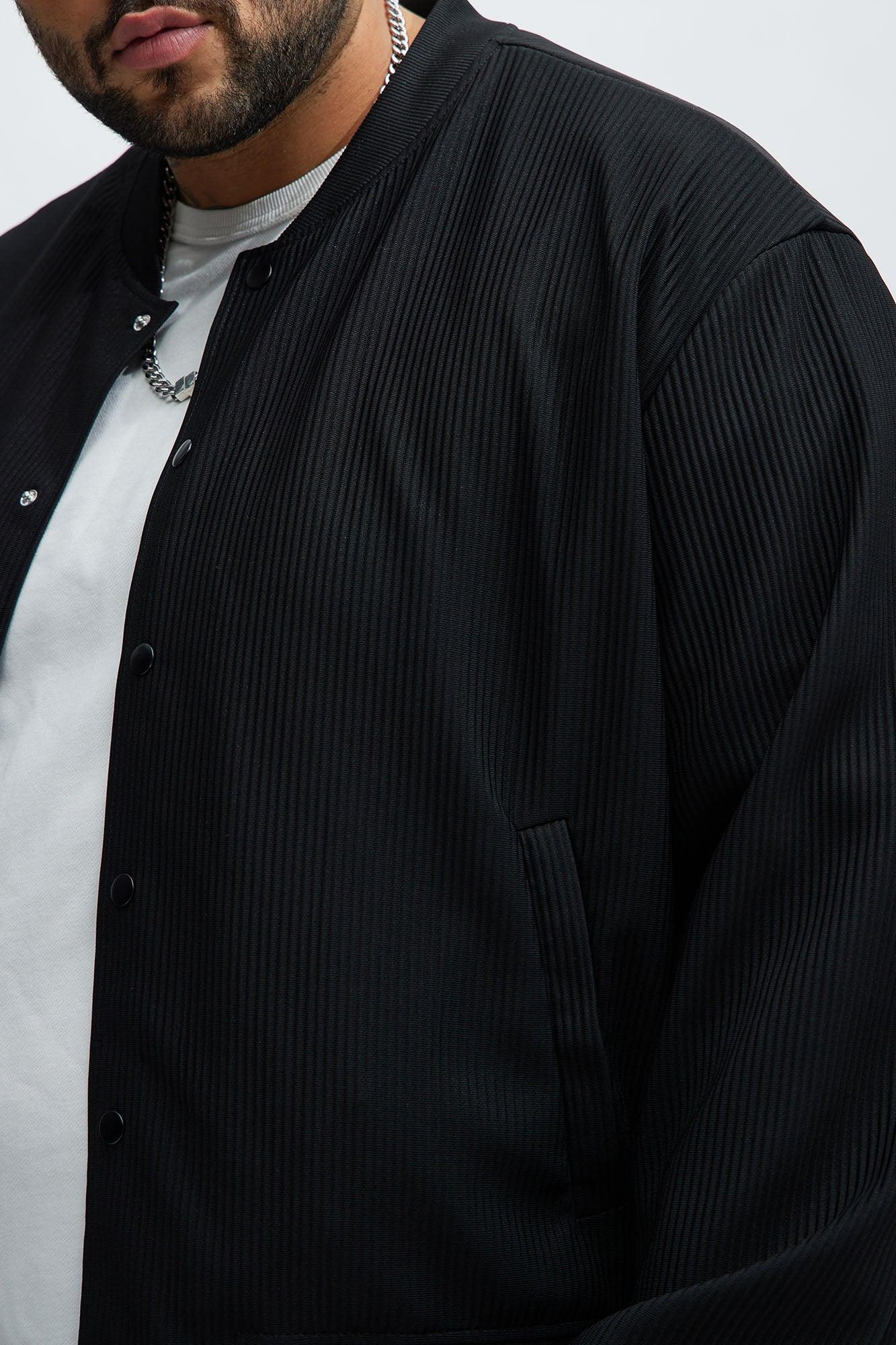 Show Up Bomber Jacket - Black Product Image